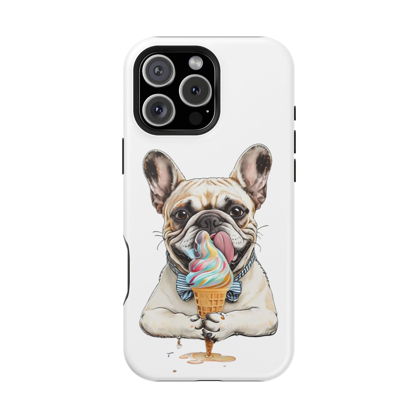 French Bulldog iPhone Case, Ice Cream Phone Case, Frenchie Mom Gift, Dog Phone Case, French Bulldog Lover Gift