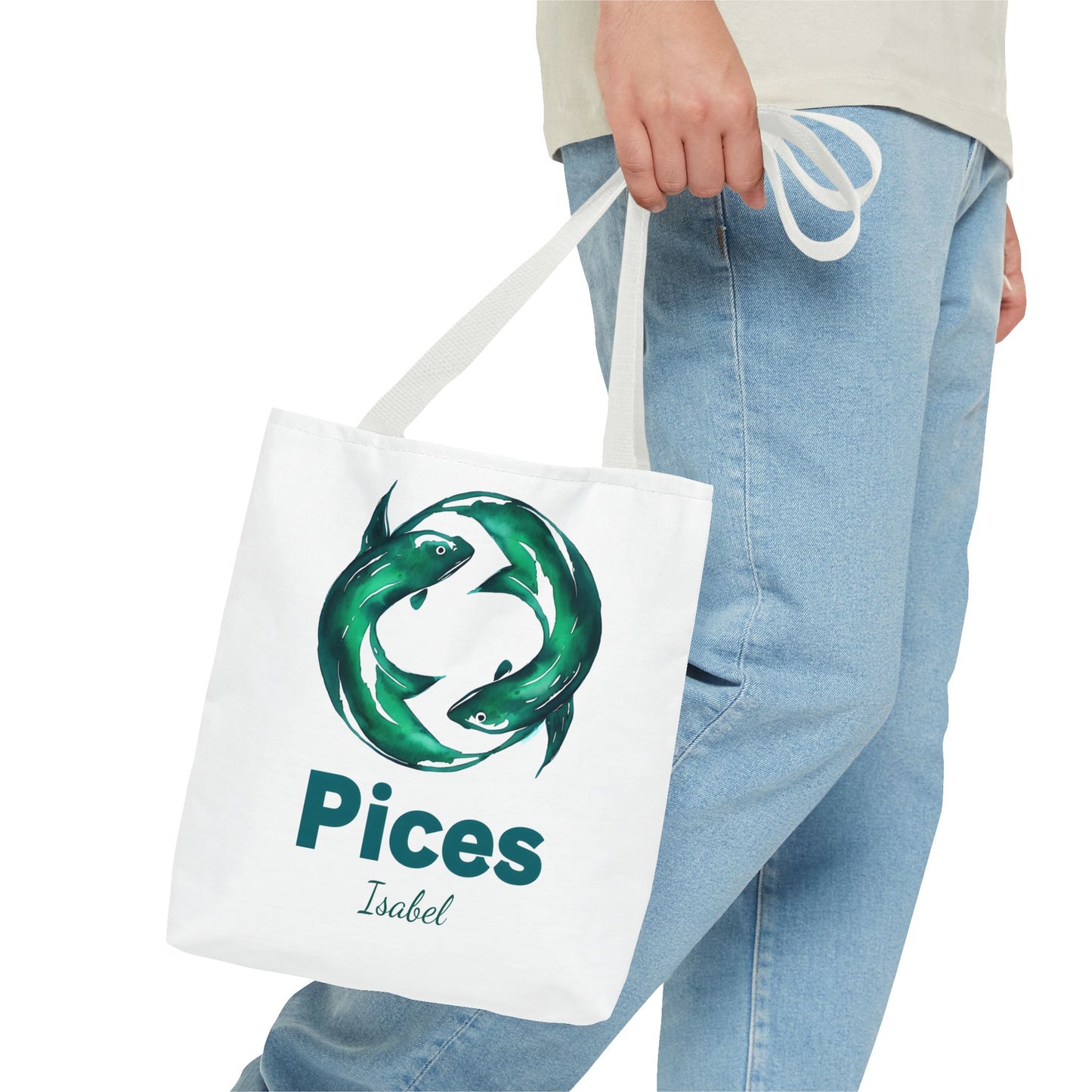 Pices Zodiac Personalized Tote Bag - Astrology Inspired, Gift for Taurus, Festival Tote, Astrology Lover's Bag, Horoscope Gift