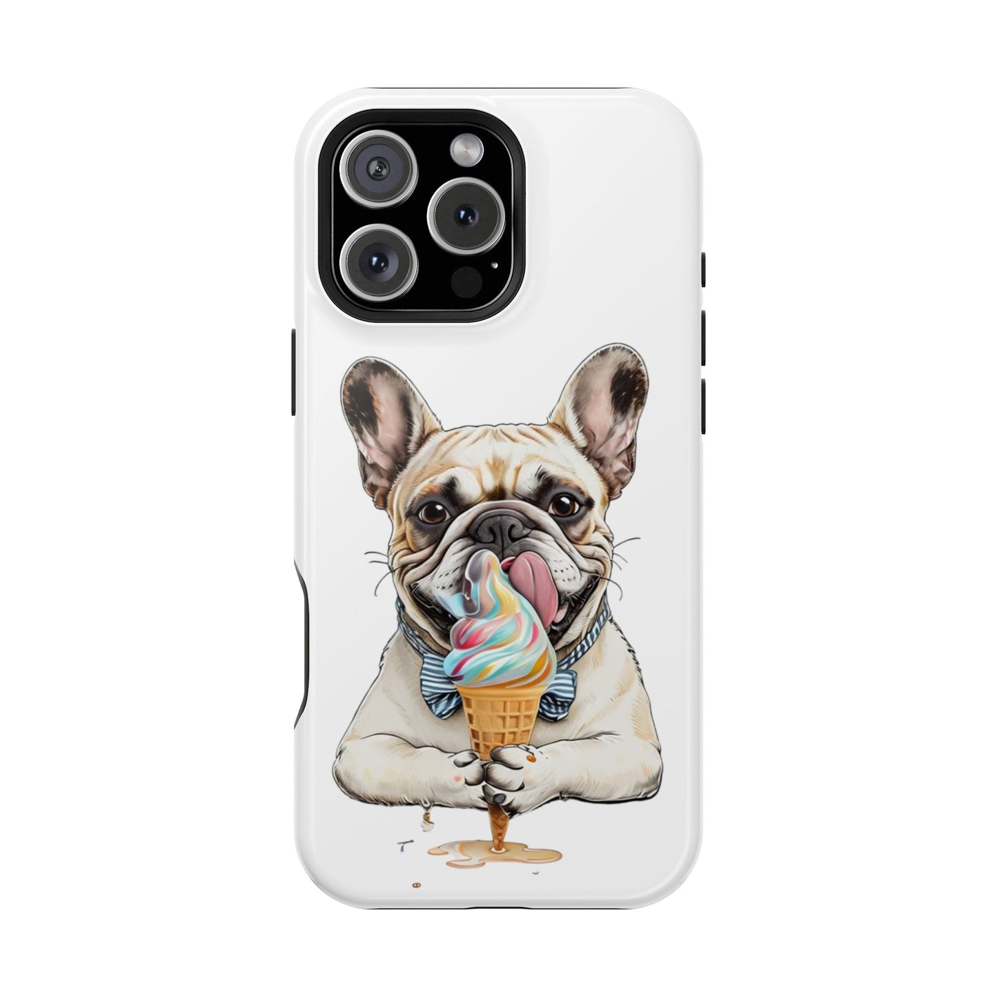 French Bulldog iPhone Case, Ice Cream Phone Case, Frenchie Mom Gift, Dog Phone Case, French Bulldog Lover Gift