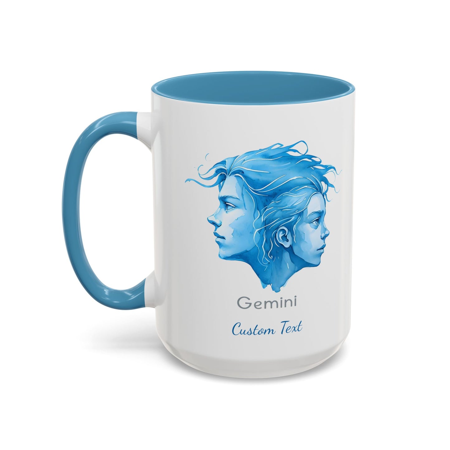 Personalized Gemini Accent Coffee Mug, Zodiac Mug, Astrology Mug, Gemini Birthday Gift, Gemini Zodiac Gift, Custom Zodiac Gift
