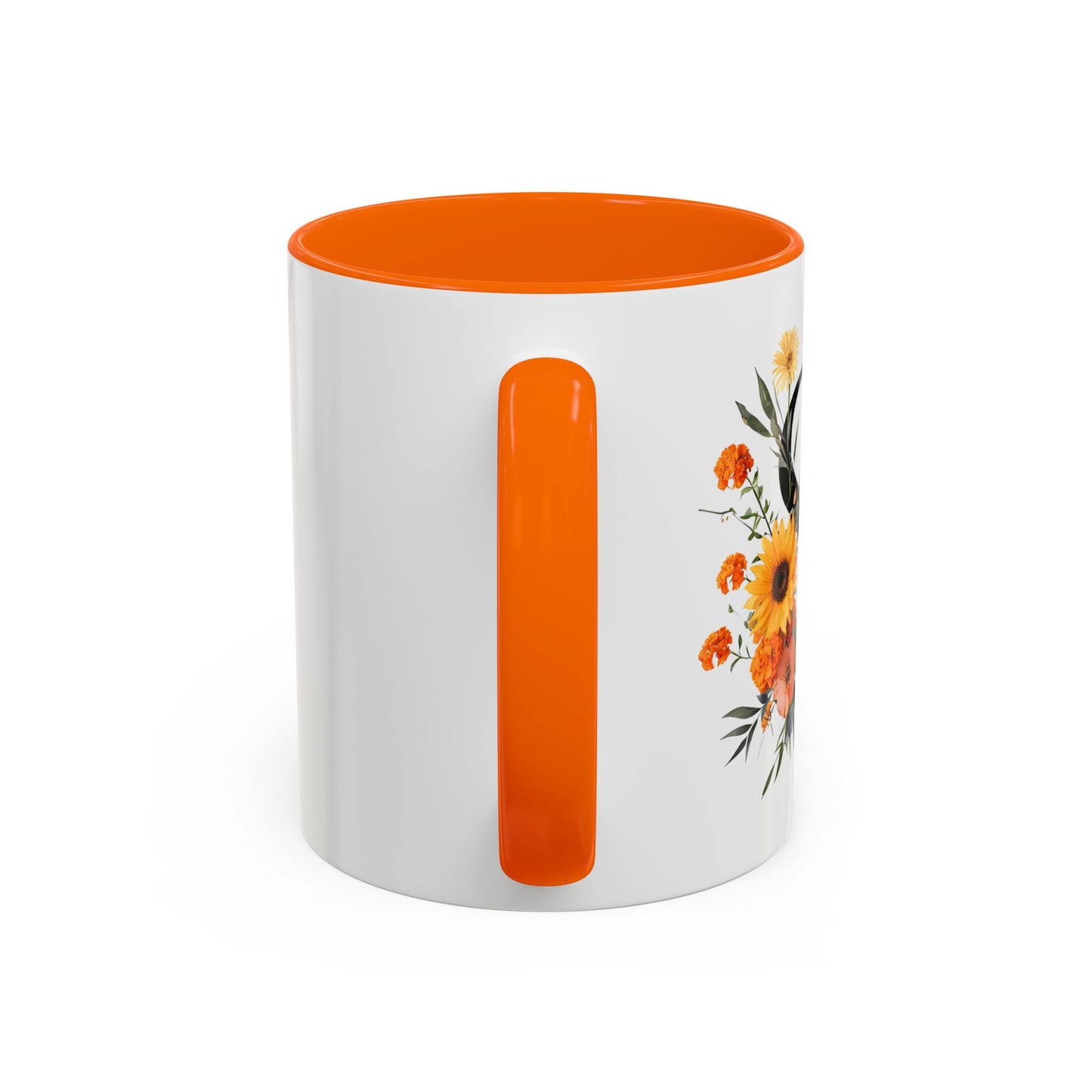 Personalized Floral Monogram - Letter S - Elegant Accent Coffee Mug – Personalized Mothers Day Gift