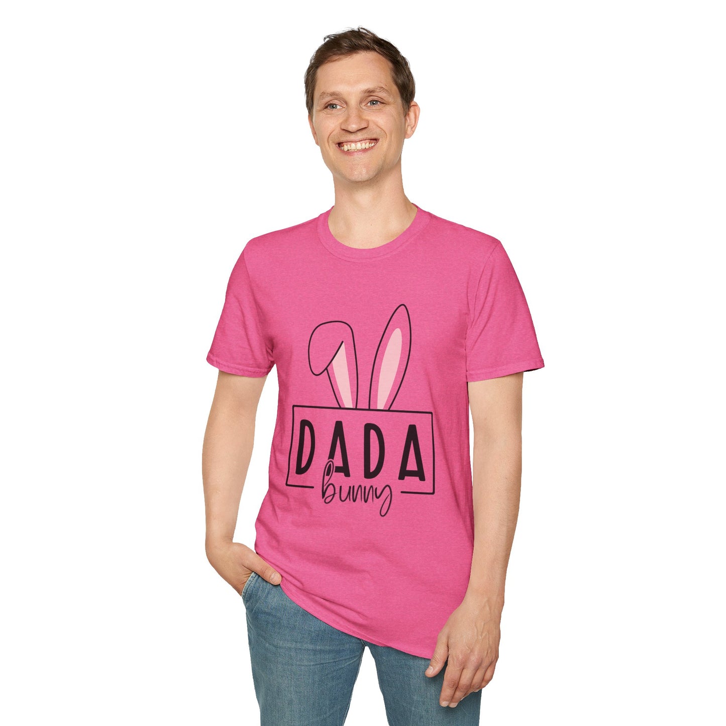 Dada Bunny Ears Unisex Softstyle T-Shirt - Cute Easter Apparel for Aunts