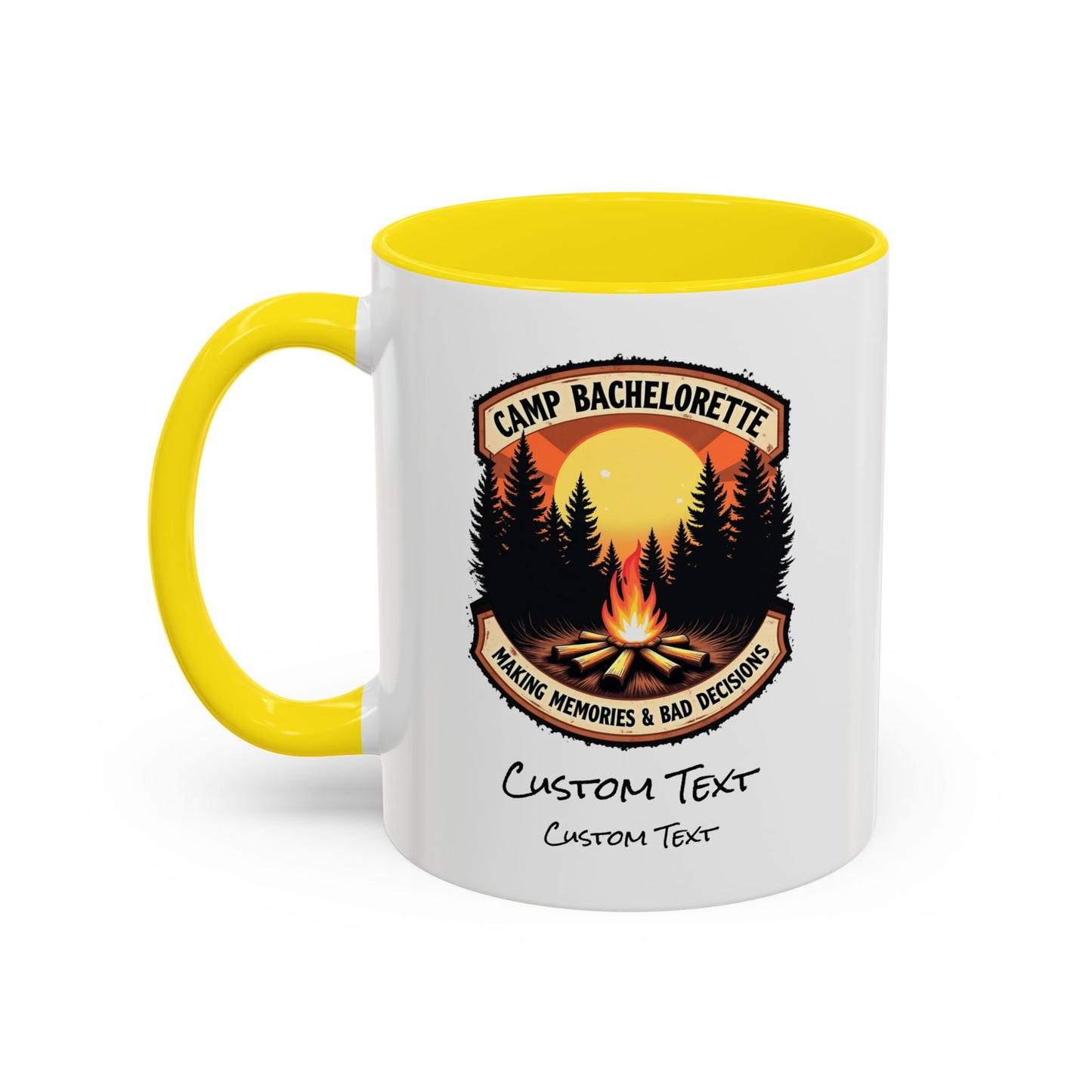 Personalized Camp Bachelorette Coffee Mug, Camp Bride Mug, Camp Bach Mug, Bride Tribe, Hen Party Favors, Custom Text