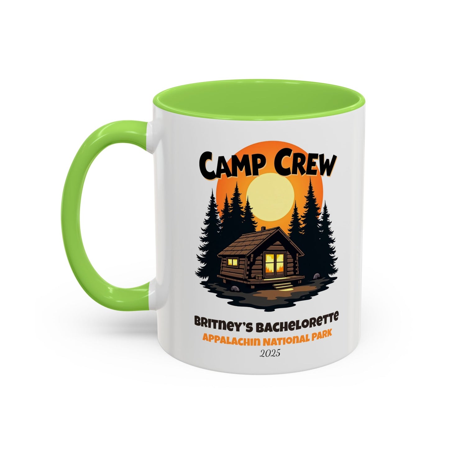Camp Crew Accent Coffee Mug, Hen Party Favors, Camp Bachelorette, Bachelorette Cup, Girls Trip Gifts, Bride Tribe