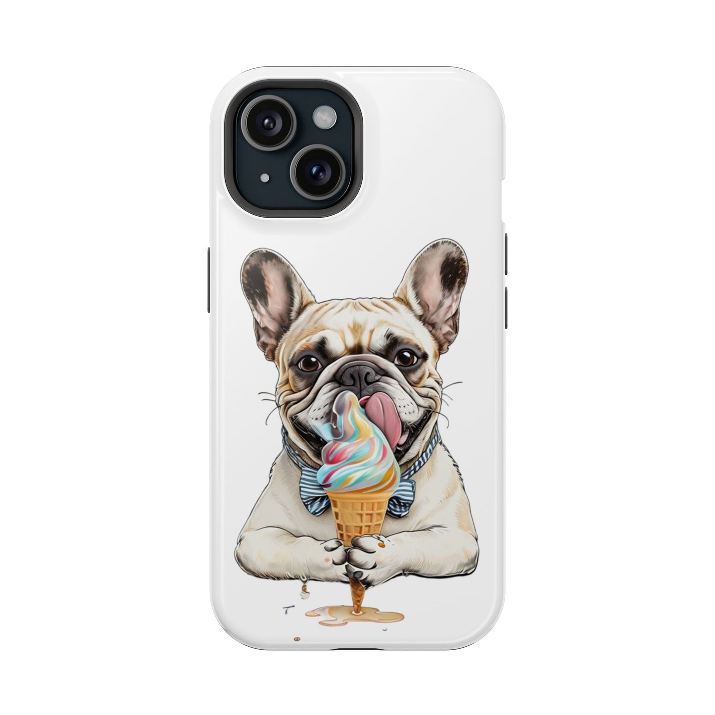French Bulldog iPhone Case, Ice Cream Phone Case, Frenchie Mom Gift, Dog Phone Case, French Bulldog Lover Gift