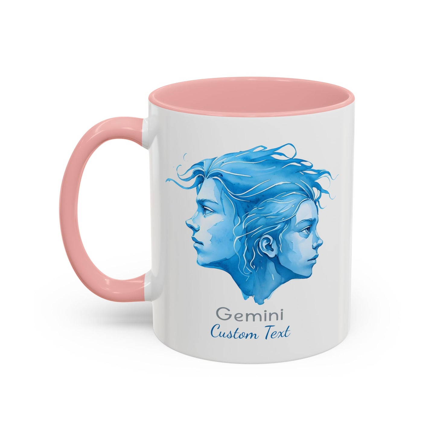 Personalized Gemini Accent Coffee Mug, Zodiac Mug, Astrology Mug, Gemini Birthday Gift, Gemini Zodiac Gift, Custom Zodiac Gift