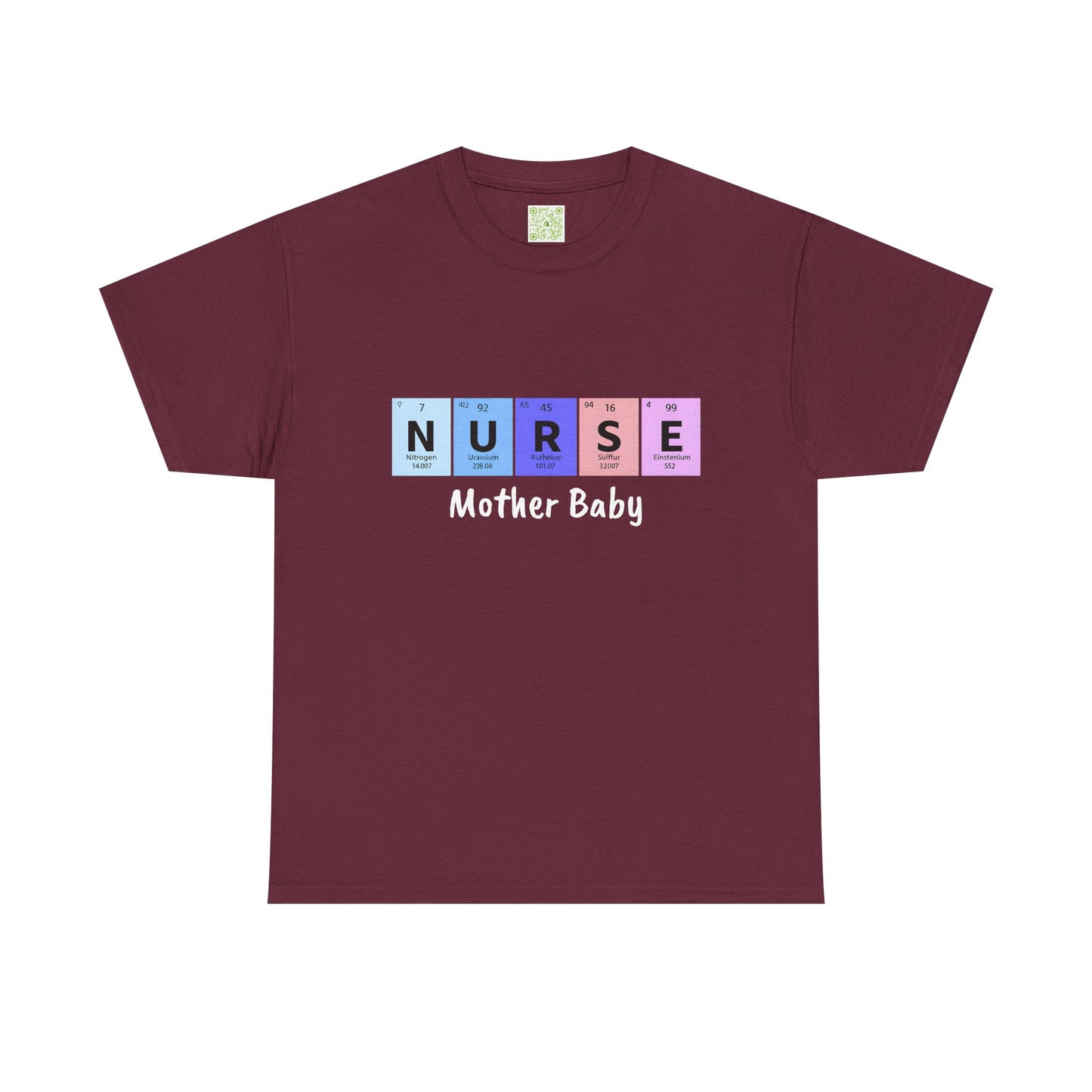 Postpartum Nurse Periodic Table Elements Tee, Mother Baby Nurse Shirt, Nurse Practitioner, Unisex Tee Gift