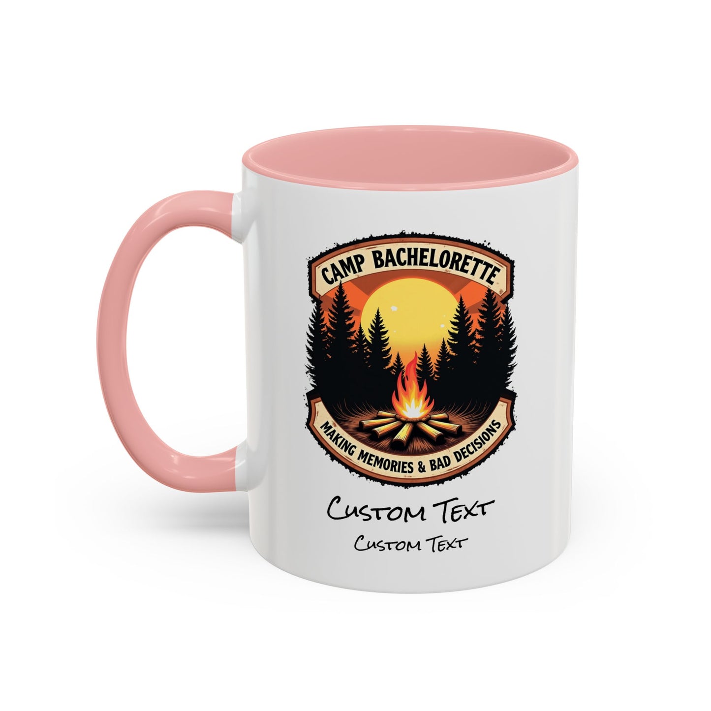 Personalized Camp Bachelorette Coffee Mug, Camp Bride Mug, Camp Bach Mug, Bride Tribe, Hen Party Favors, Custom Text