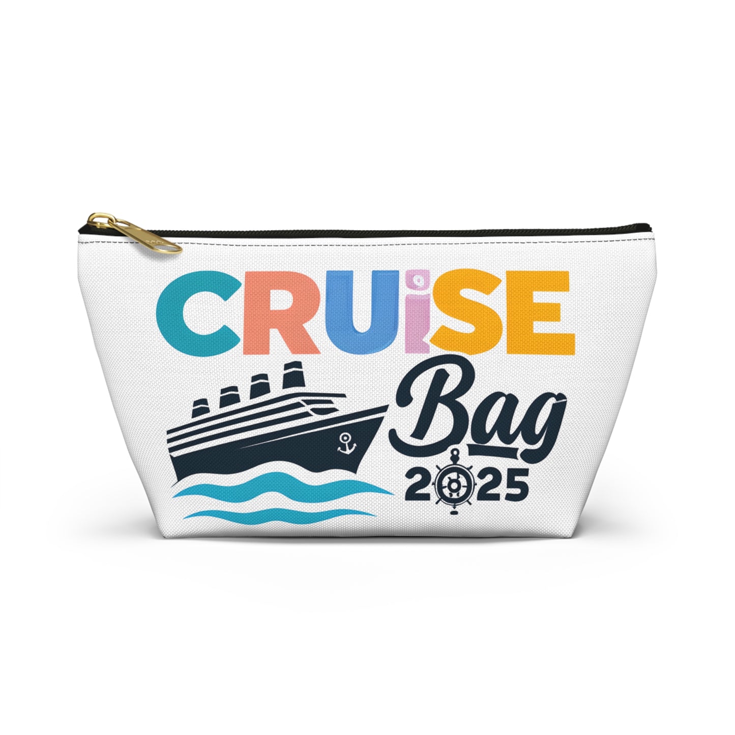 Cruise Accessory Pouch, Canvas Pouch, Nautical Theme, Travel Bag, Vacation Essentials, Beach Trip Bag, Gift for Travelers