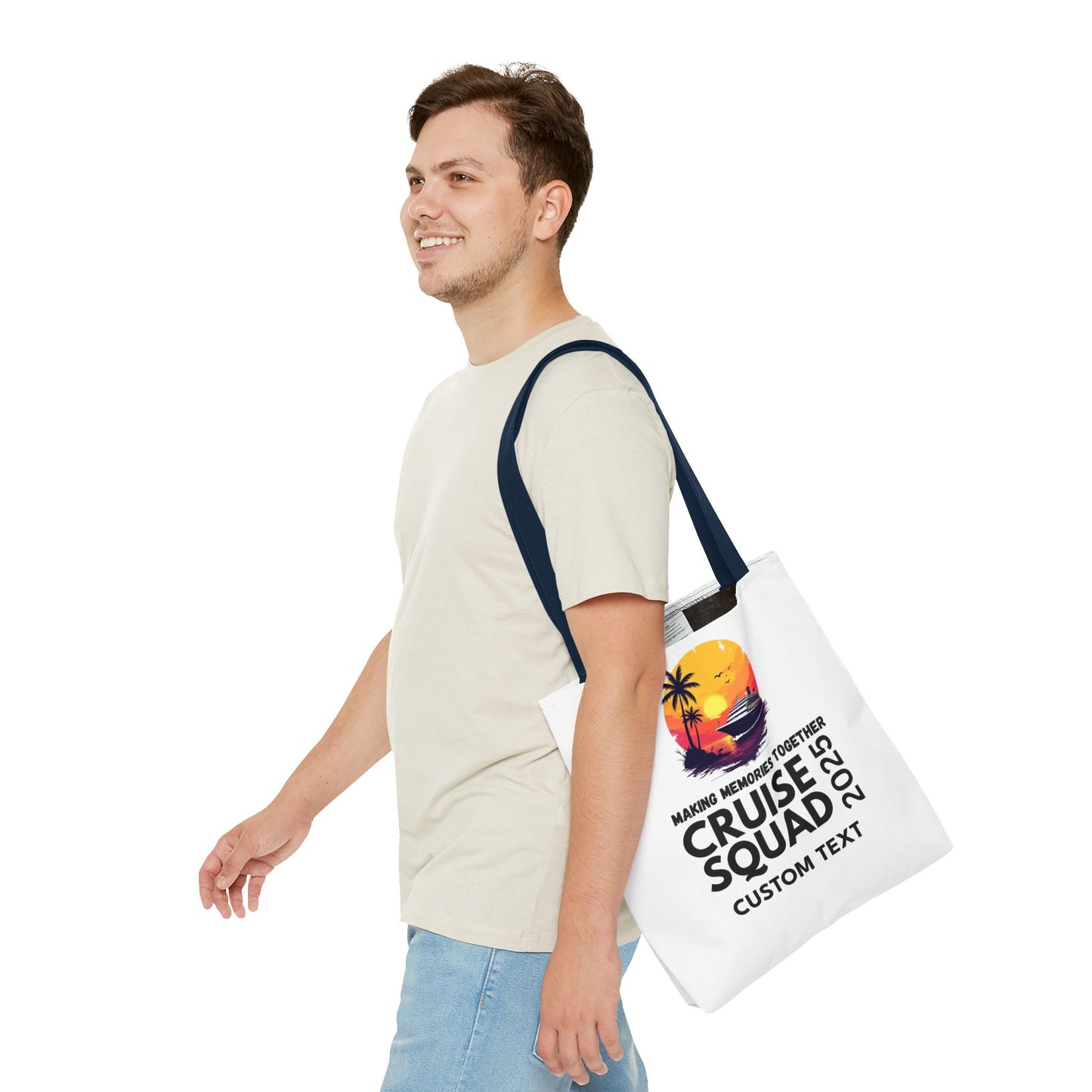 Personalized Cruise Squad Tote Bag, Family Cruise 2025, Matching Tote Bag, Vacation Tote, Family Vacation 2025, Cruise Bag