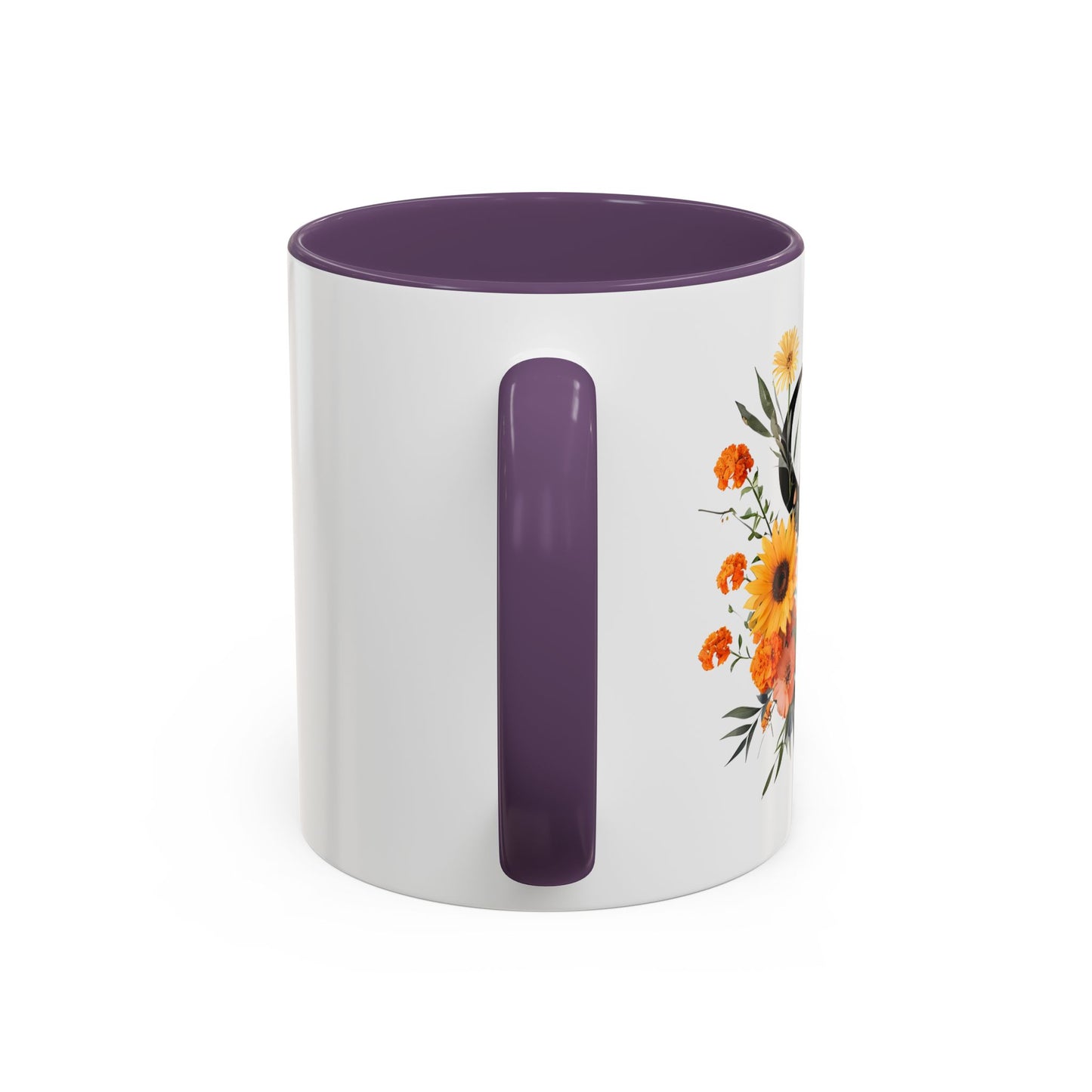 Personalized Floral Monogram - Letter S - Elegant Accent Coffee Mug – Personalized Mothers Day Gift