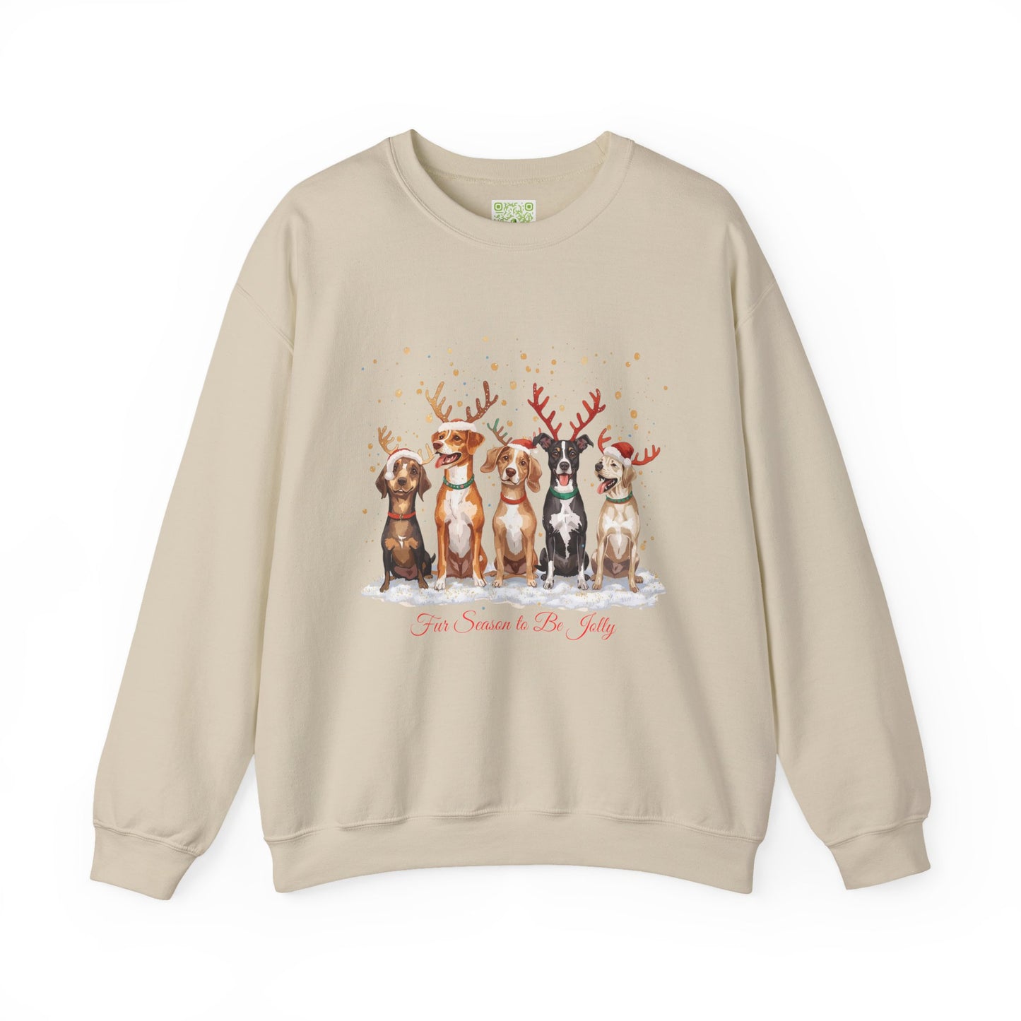Festive Dogs Sweatshirt, Dog Christmas Shirt, Dog Mom Shirt, Cute Christmas Dog, Family Xmas Shirt, Custom Dog Sweatshirt