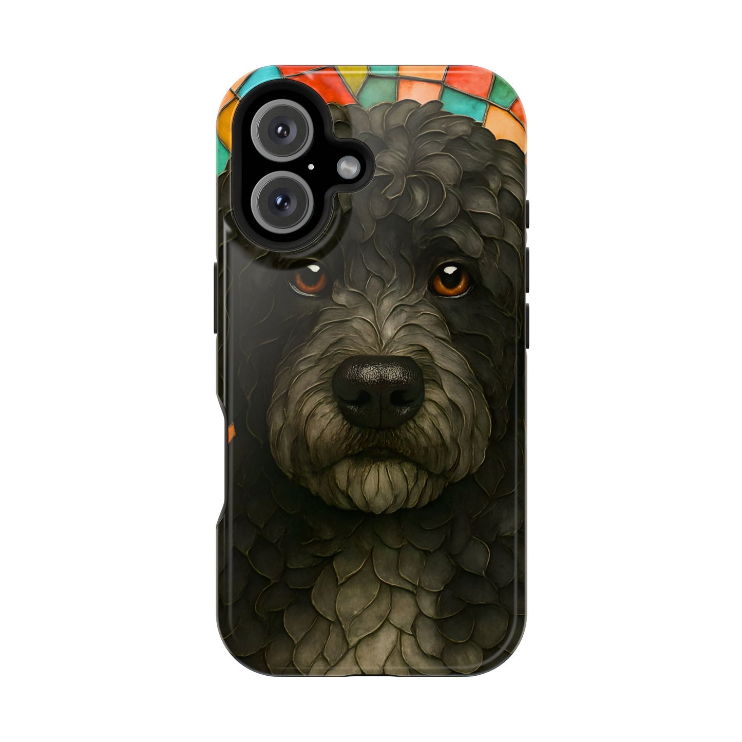 Portuguese Water Dog Mosaic Phone Case, Dog iPhone Case, Portie Dog Phone Case, Dog Lover Gift, Dog Phone Accessory