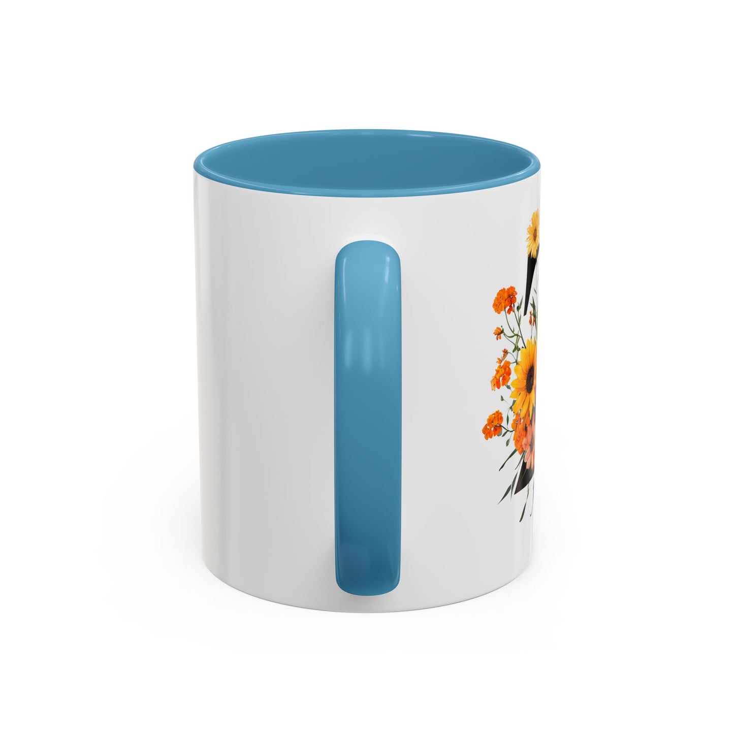 Personalized Floral Monogram - Letter Z - Elegant Accent Coffee Mug – Personalized Mothers Day Gift