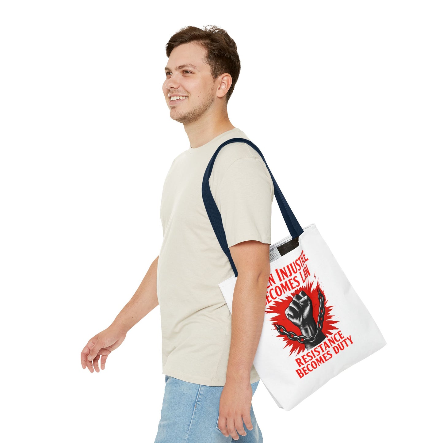 Resistance Duty Tote Bag, Political Protest Tote, Graphic Tote Bag, Subtle Anti Trump, Trendy Tote Bag, Injustice Law
