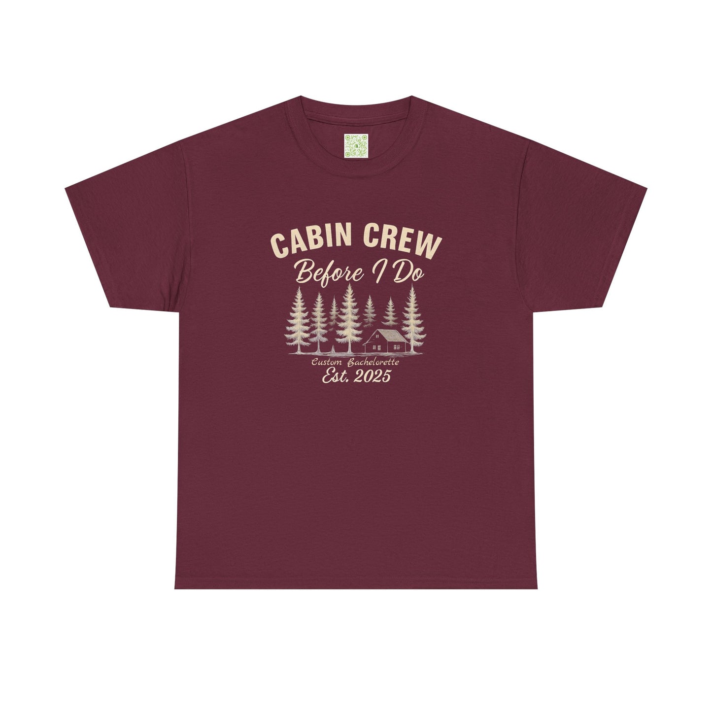 Bachelorette Cabin Crew Cotton Tee, Bachelorette Shirt, Camp Bachelorette, Bridesmaids Shirt, Mountain Bride Shirt