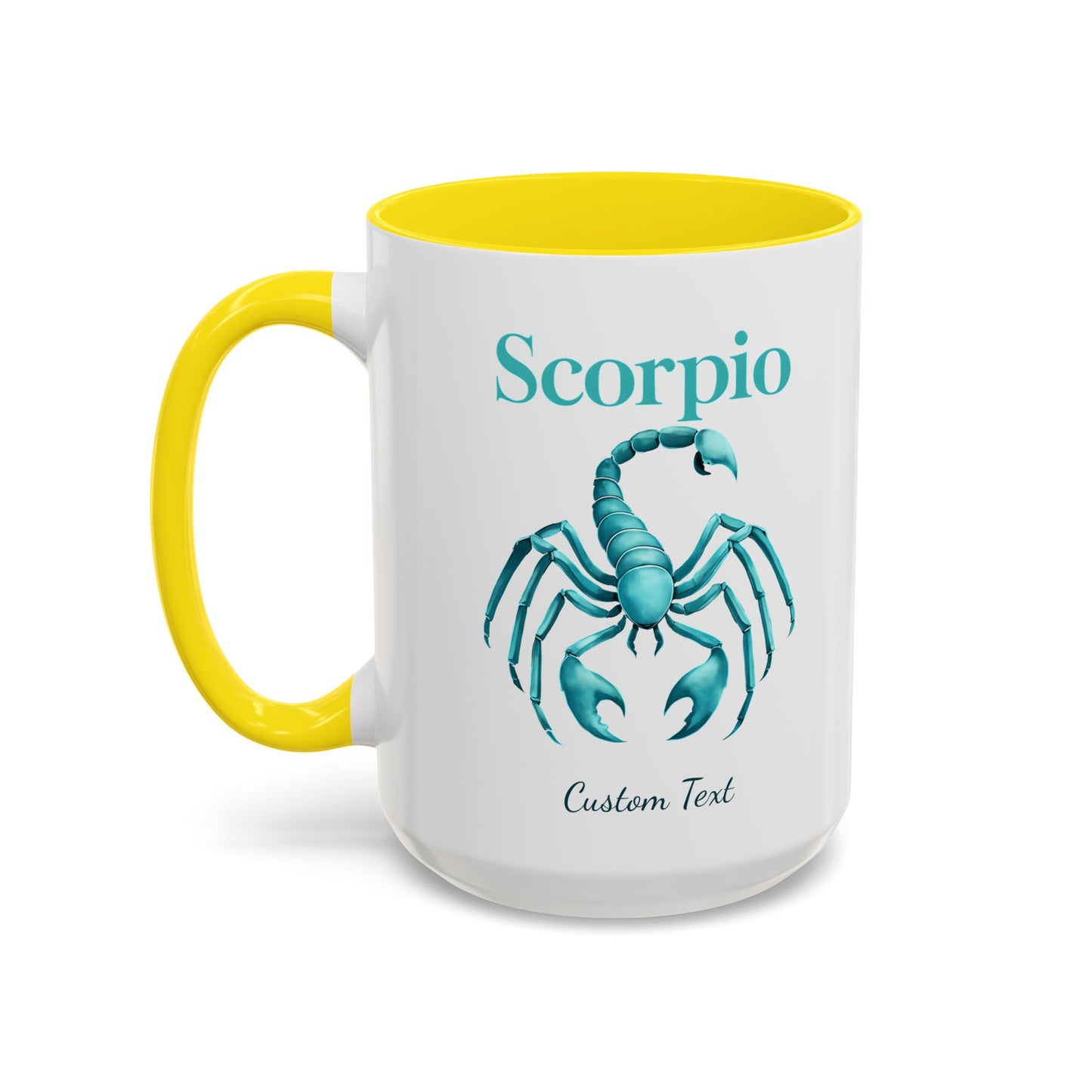 Personalized Scorpio Zodiac Accent Coffee Mug, Astrology Mug, Zodiac Sign Gift, Custom Scorpio Birthday Gift