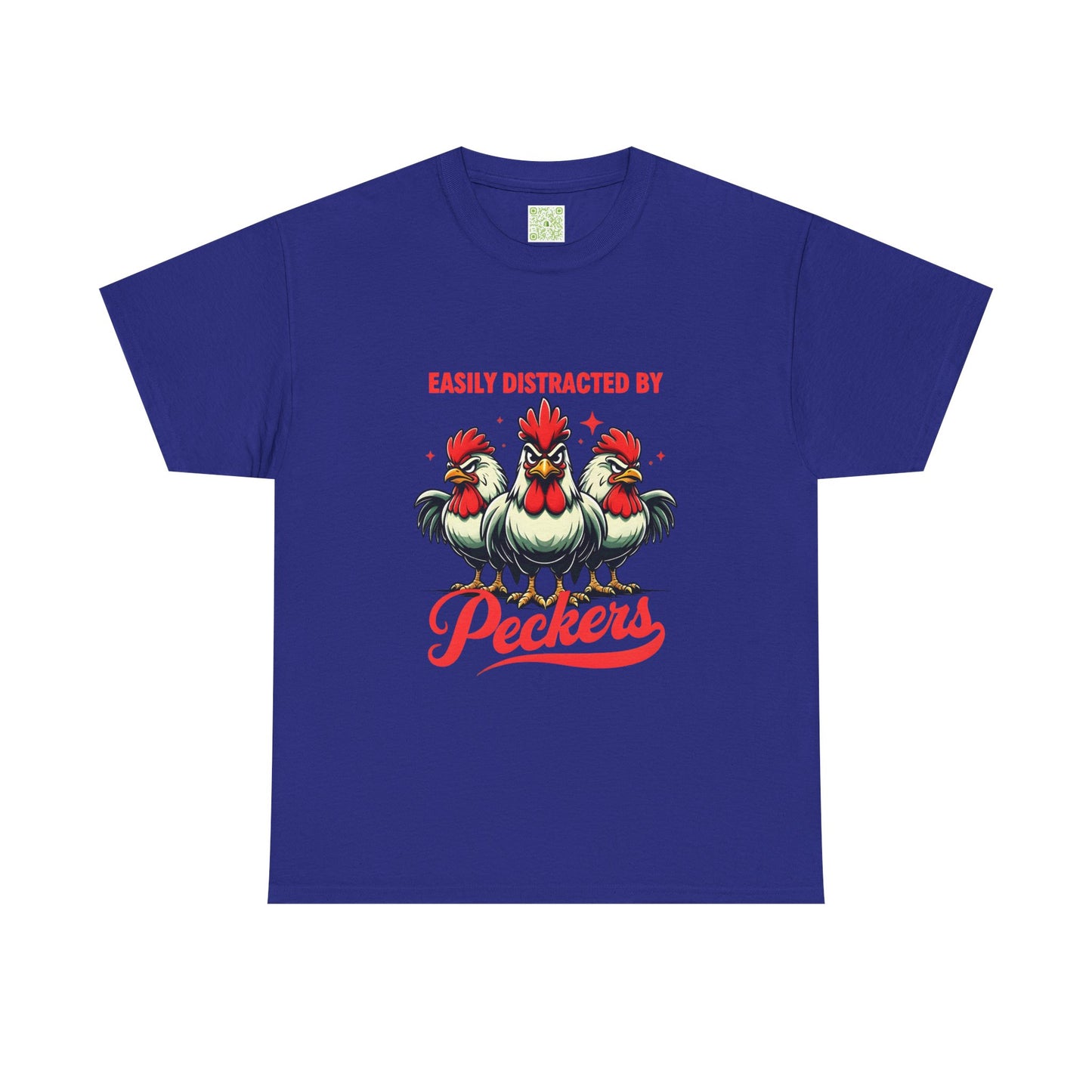 Easily Distracted By Peckers T-Shirt | Naughty Tee Vibes & Dirty Joke Fun