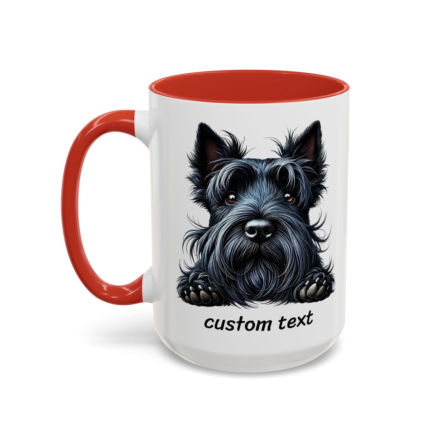 Funny Dog Lover Scottish Terrier Accent Mug - "Dog is Friendly, I am Not"