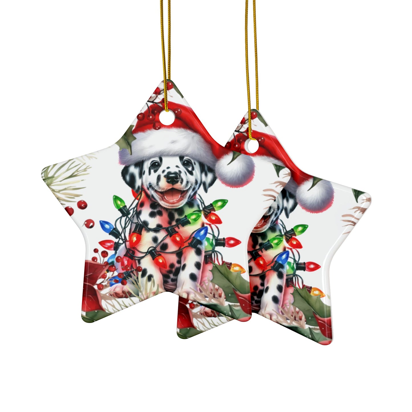 Dalmation Holiday Ornaments, Dalmatian Gift, Pet Owner Gift, Dog Lover Gifts, Dog Art, Dalmatian Dog Gift, Gift For Her