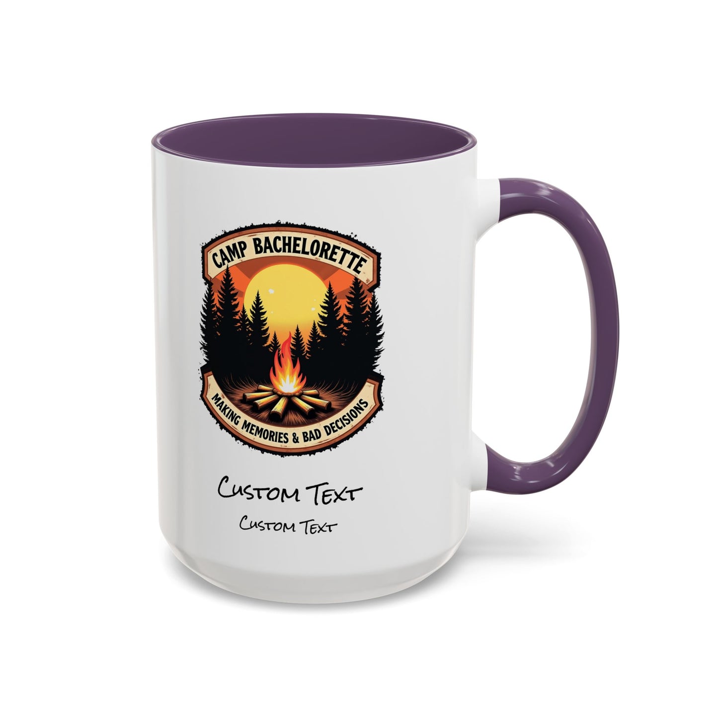 Personalized Camp Bachelorette Coffee Mug, Camp Bride Mug, Camp Bach Mug, Bride Tribe, Hen Party Favors, Custom Text