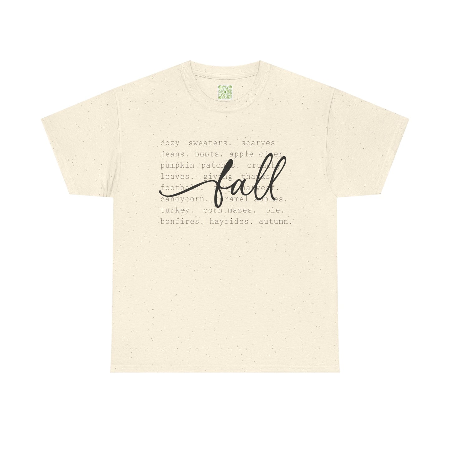 Fall Vibes Autumn Tee featuring cozy fall-themed text and graphics, perfect for autumn celebrations.