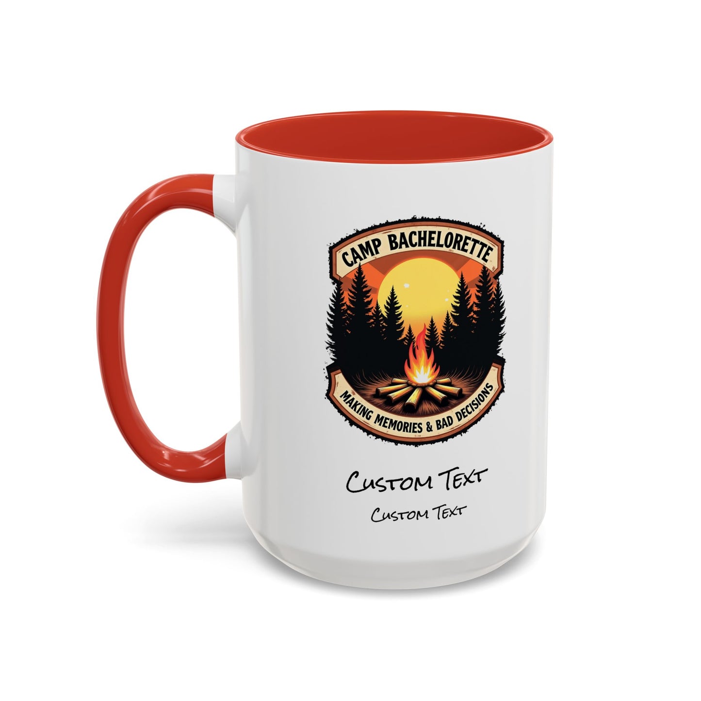Personalized Camp Bachelorette Coffee Mug, Camp Bride Mug, Camp Bach Mug, Bride Tribe, Hen Party Favors, Custom Text