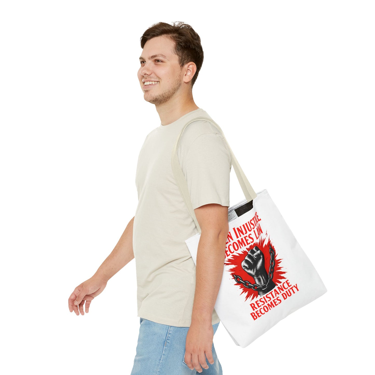 Resistance Duty Tote Bag, Political Protest Tote, Graphic Tote Bag, Subtle Anti Trump, Trendy Tote Bag, Injustice Law