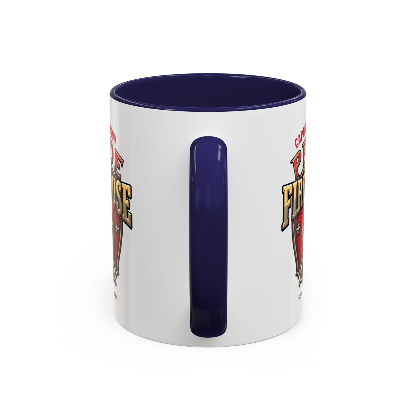 Personalized Pride of the Firehouse Shield Mug, Fire Department, Fire Fighter Gift, Firefighter Mug, Firefighter Dad Gift