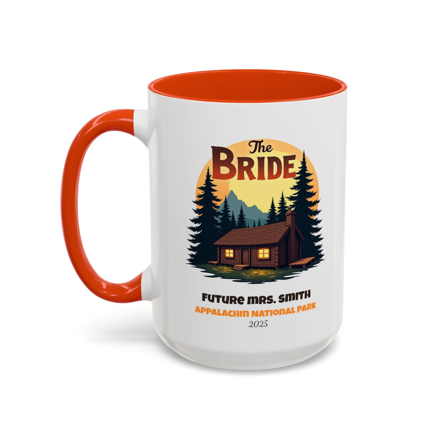 Camp Bride Accent Coffee Mug, Hen Party Favors, Bachelorette Cup, Girls Trip Gifts, Camp Bach, Bride Tribe
