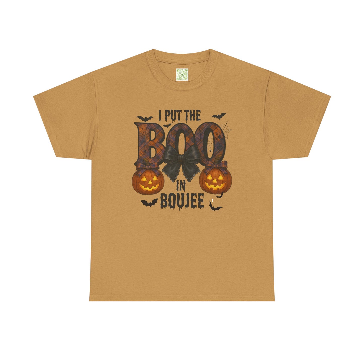 Boo in Boujee Shirt, Halloween Graphic Tee, Unisex T-Shirt, Spooky Season Shirt, Unique Pumpkin Tee, Fall Celebration Apparel