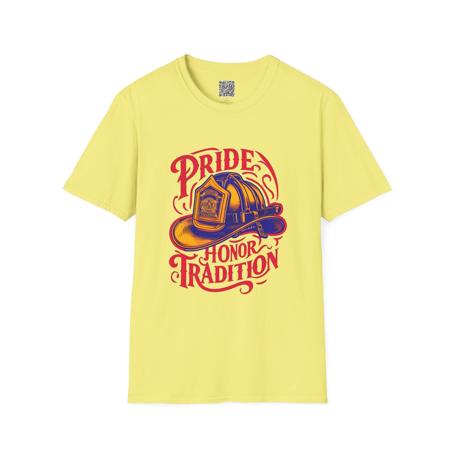 Firefighter Pride T-Shirt, Honor Tradition Tee, Unisex Softstyle Shirt, First Responder Gift, Fire Department Apparel