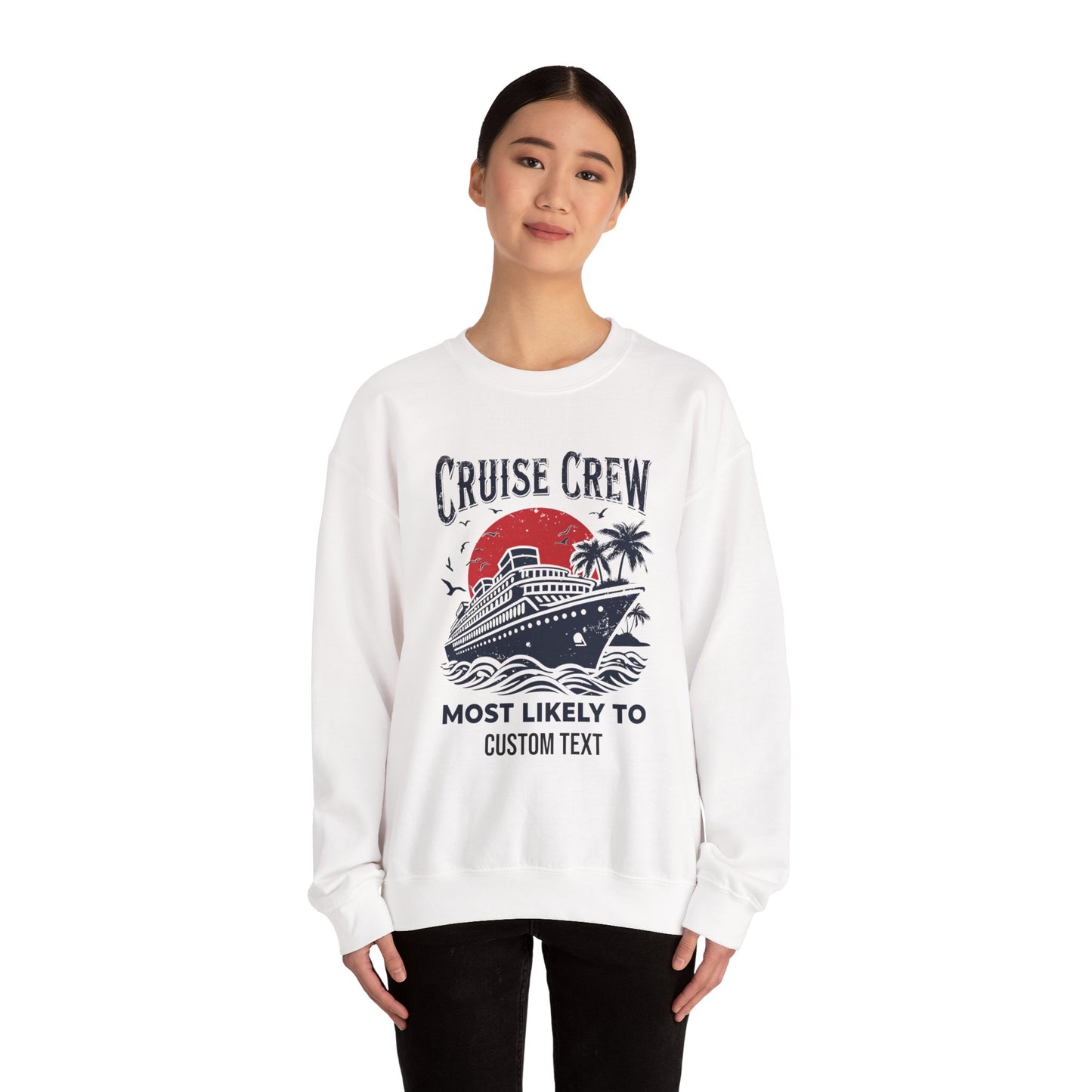 Custom Cruise Crew Unisex Sweatshirt, Cruise Shirts, Group Cruise Shirt, Birthday Cruise Sweatshirt, Family Cruise Sweatshirt