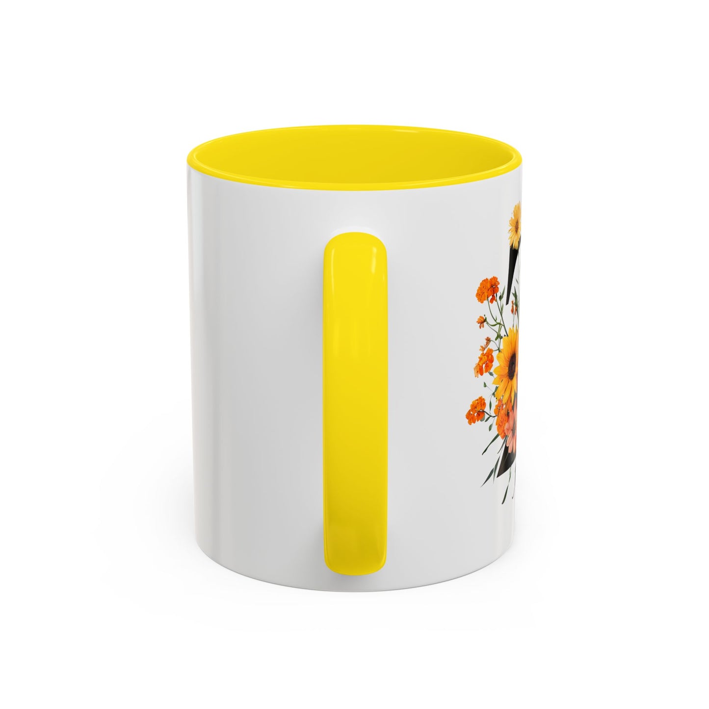 Personalized Floral Monogram - Letter Z - Elegant Accent Coffee Mug – Personalized Mothers Day Gift