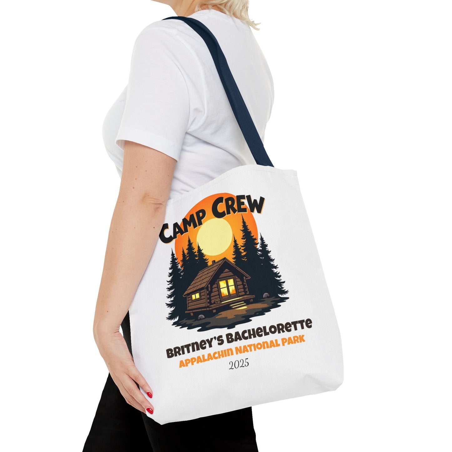 Bachelorette Camp Crew Tote Bag, Bride Beach Bag, Camp Bride, Camping Bach, Bridal Tote Bag, Custom Beach Bag