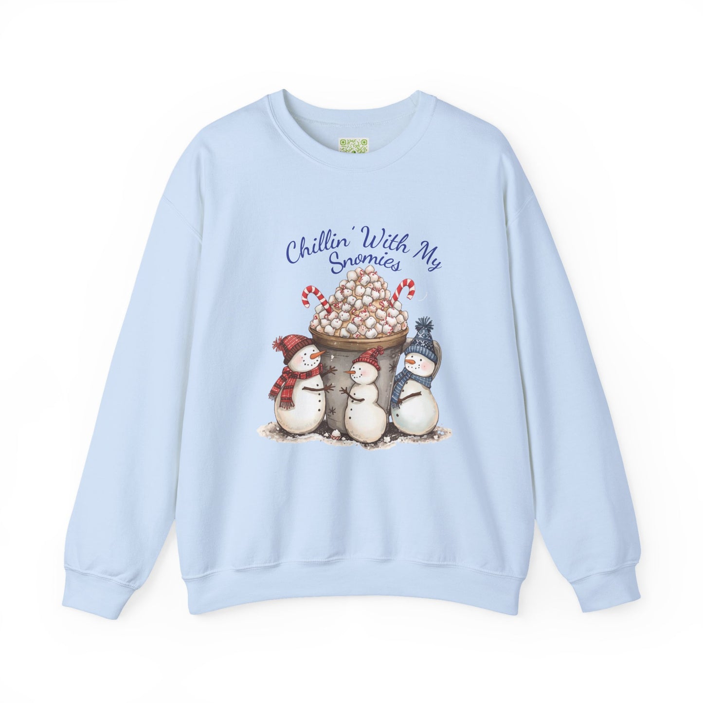 Chillin with my Snomies Sweatshirt, Snowman Apparel, Funny Snowman Shirt, Cute Snowman, Let It Snow, Snowman Lover Gift