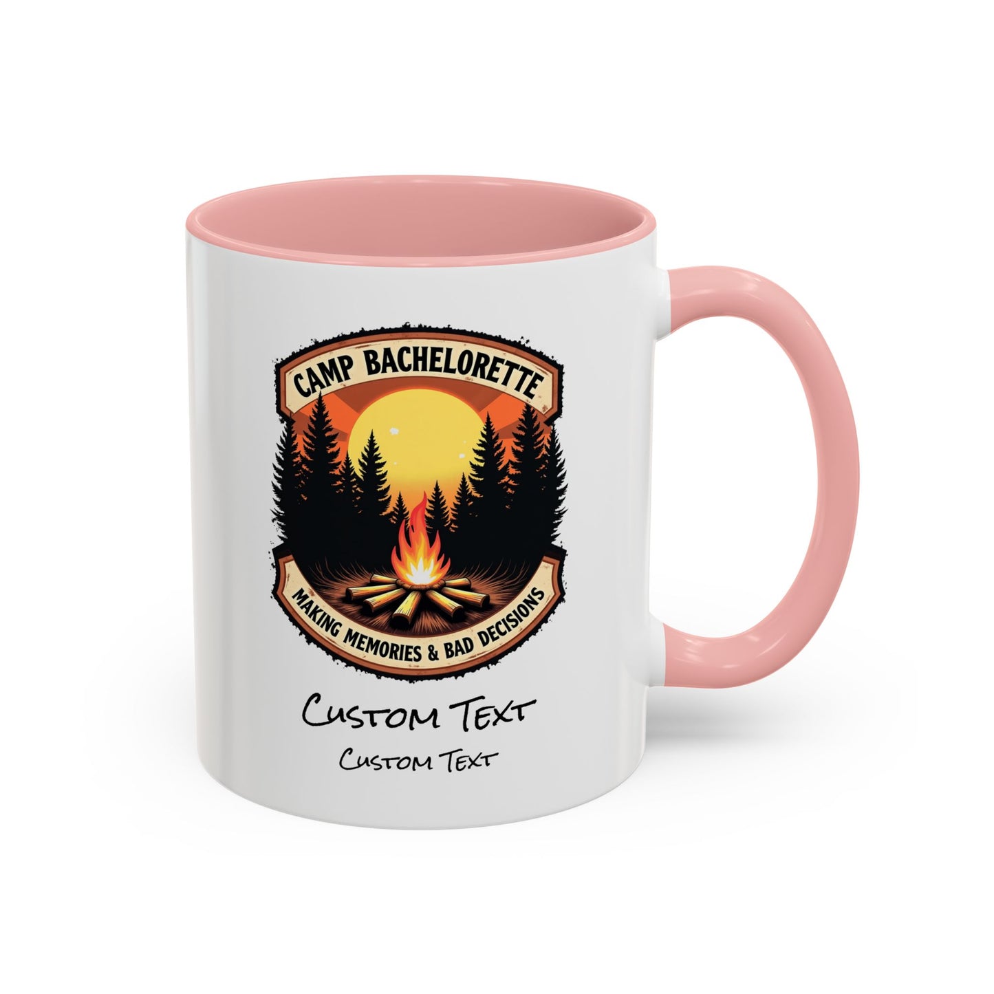 Personalized Camp Bachelorette Coffee Mug, Camp Bride Mug, Camp Bach Mug, Bride Tribe, Hen Party Favors, Custom Text