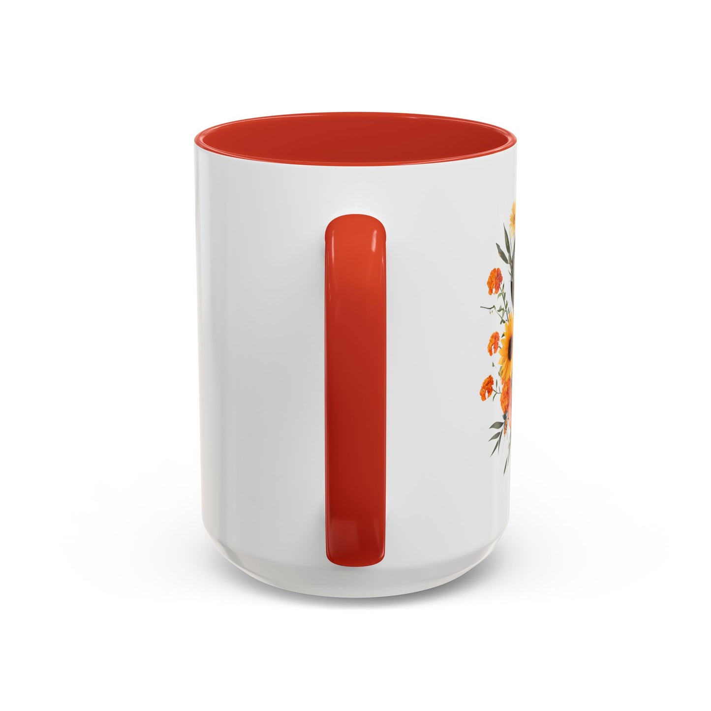 Personalized Floral Monogram - Letter S - Elegant Accent Coffee Mug – Personalized Mothers Day Gift