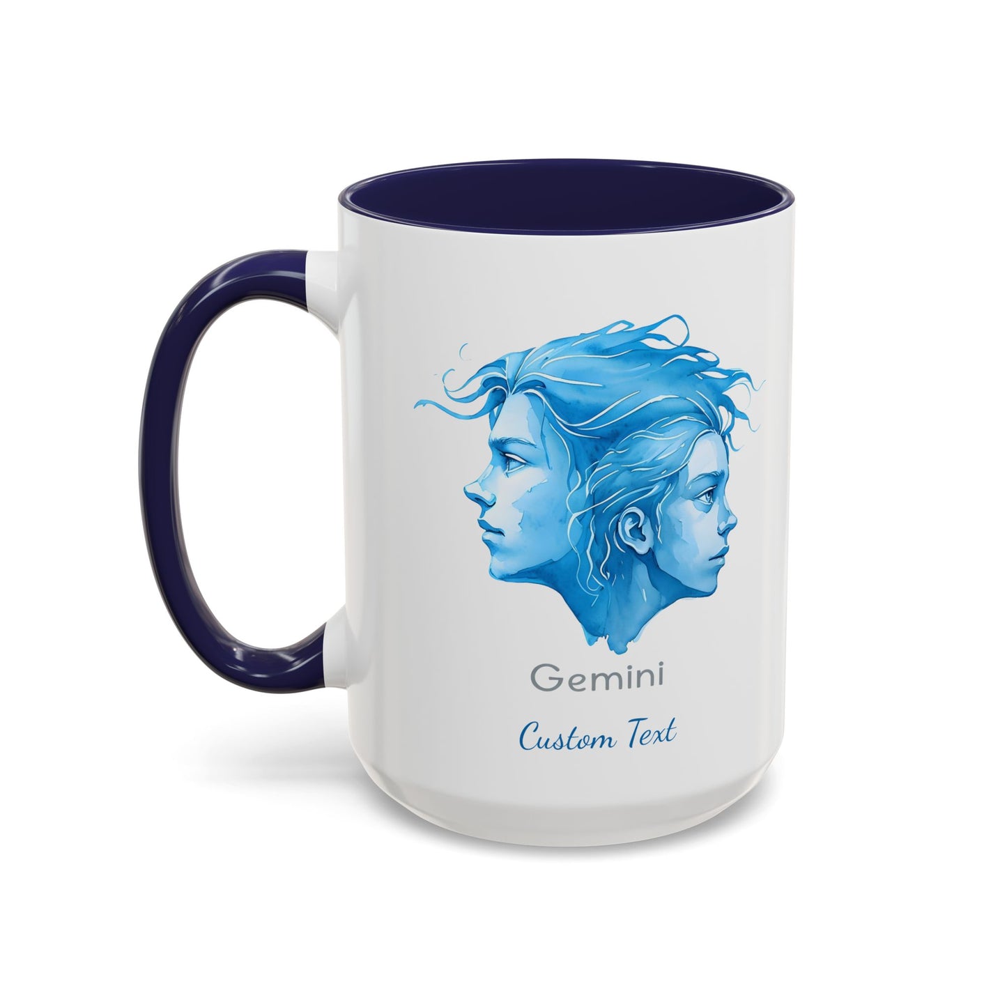 Personalized Gemini Accent Coffee Mug, Zodiac Mug, Astrology Mug, Gemini Birthday Gift, Gemini Zodiac Gift, Custom Zodiac Gift