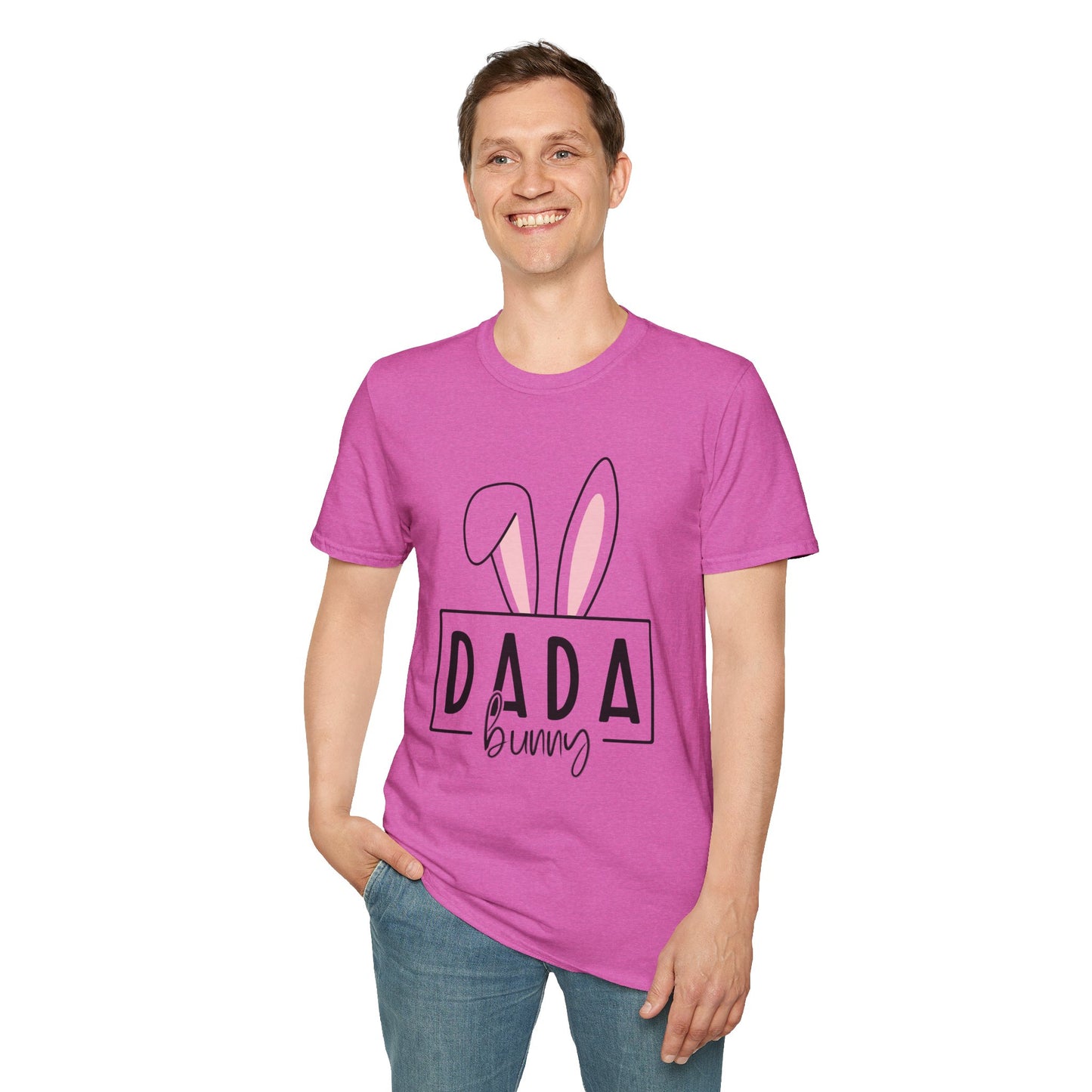 Dada Bunny Ears Unisex Softstyle T-Shirt - Cute Easter Apparel for Aunts