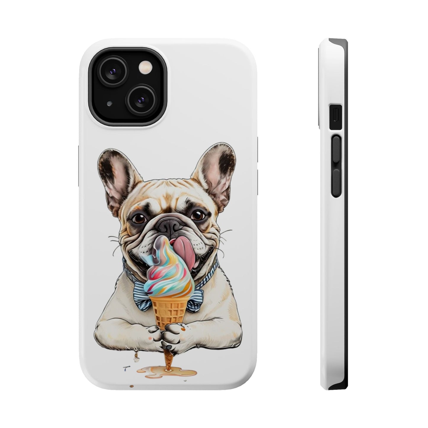 French Bulldog iPhone Case, Ice Cream Phone Case, Frenchie Mom Gift, Dog Phone Case, French Bulldog Lover Gift