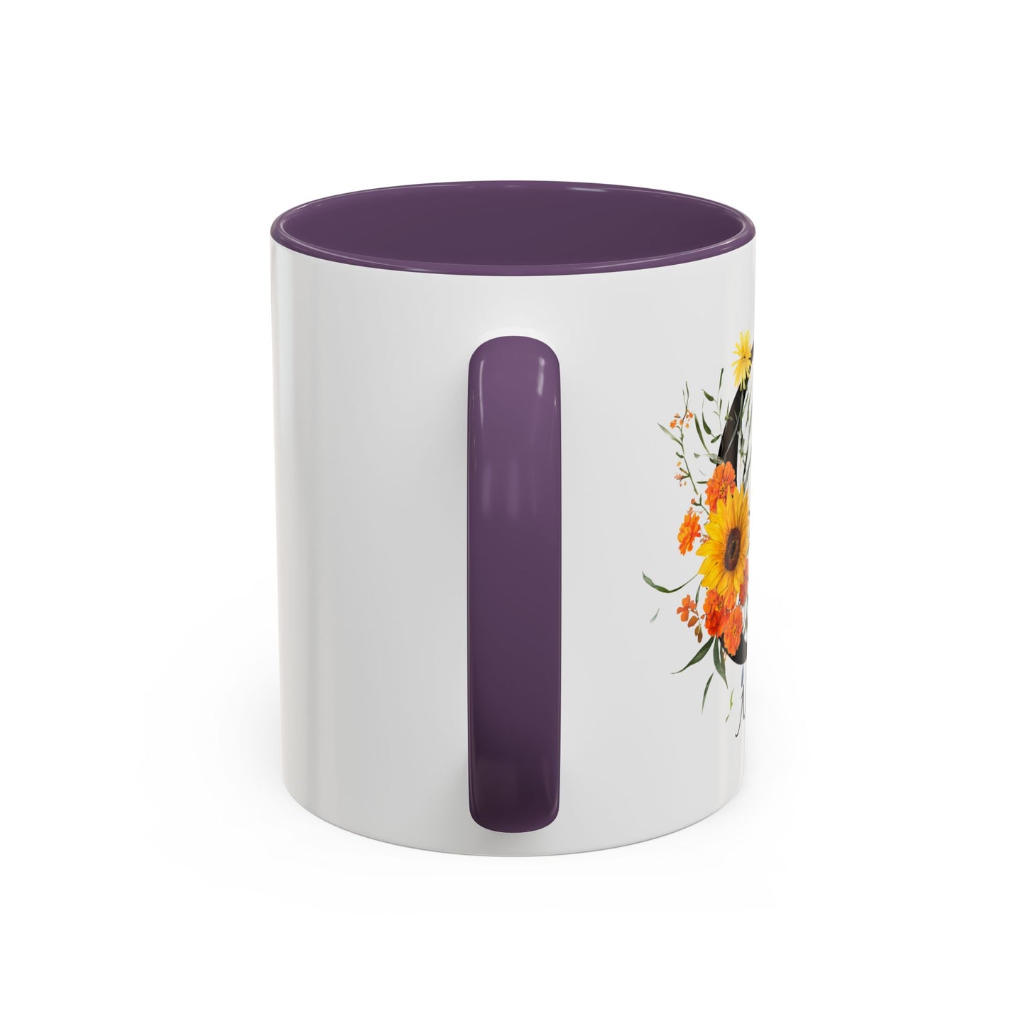 Personalized Floral Monogram - Letter G - Elegant Accent Coffee Mug – Personalized Mothers Day Gift