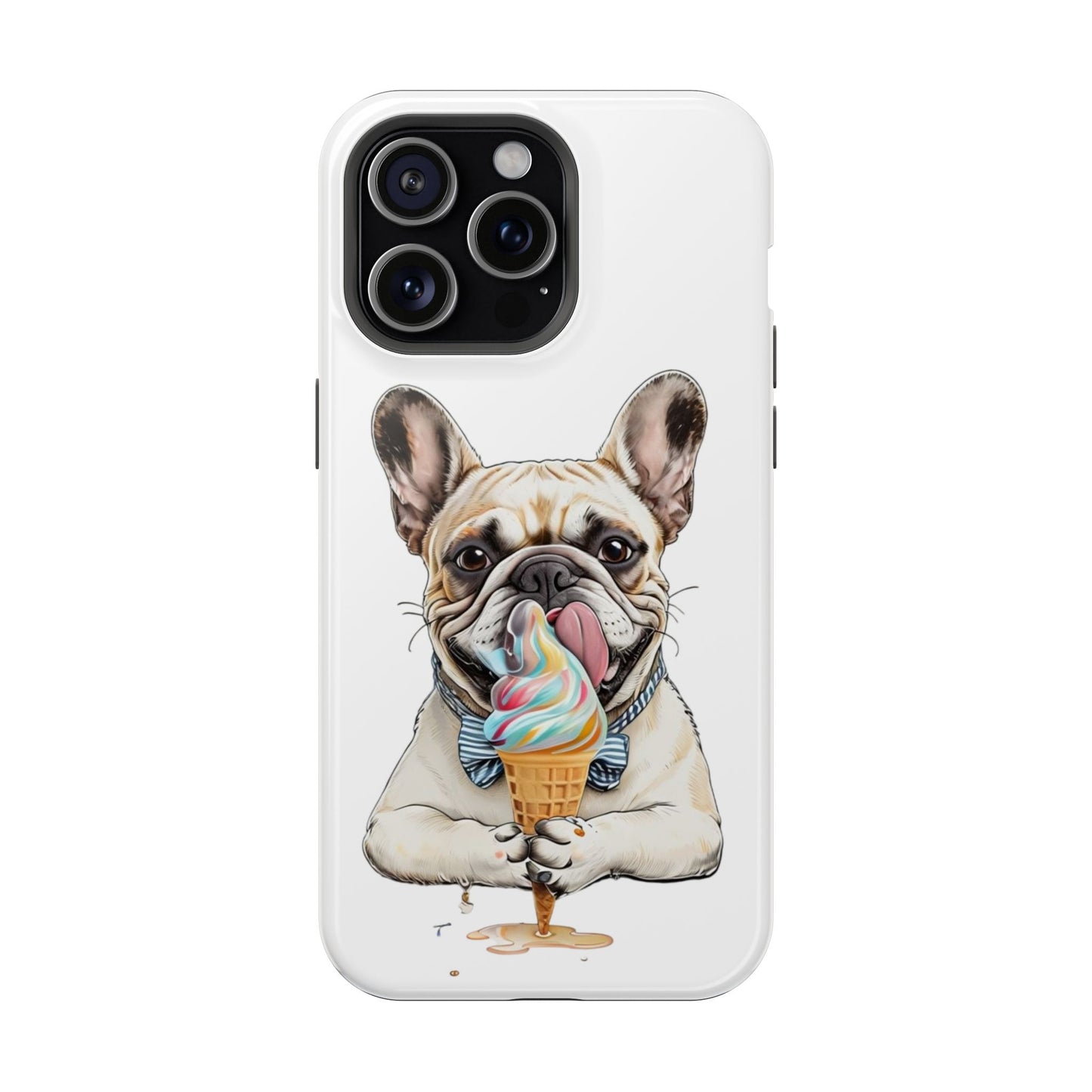 French Bulldog iPhone Case, Ice Cream Phone Case, Frenchie Mom Gift, Dog Phone Case, French Bulldog Lover Gift