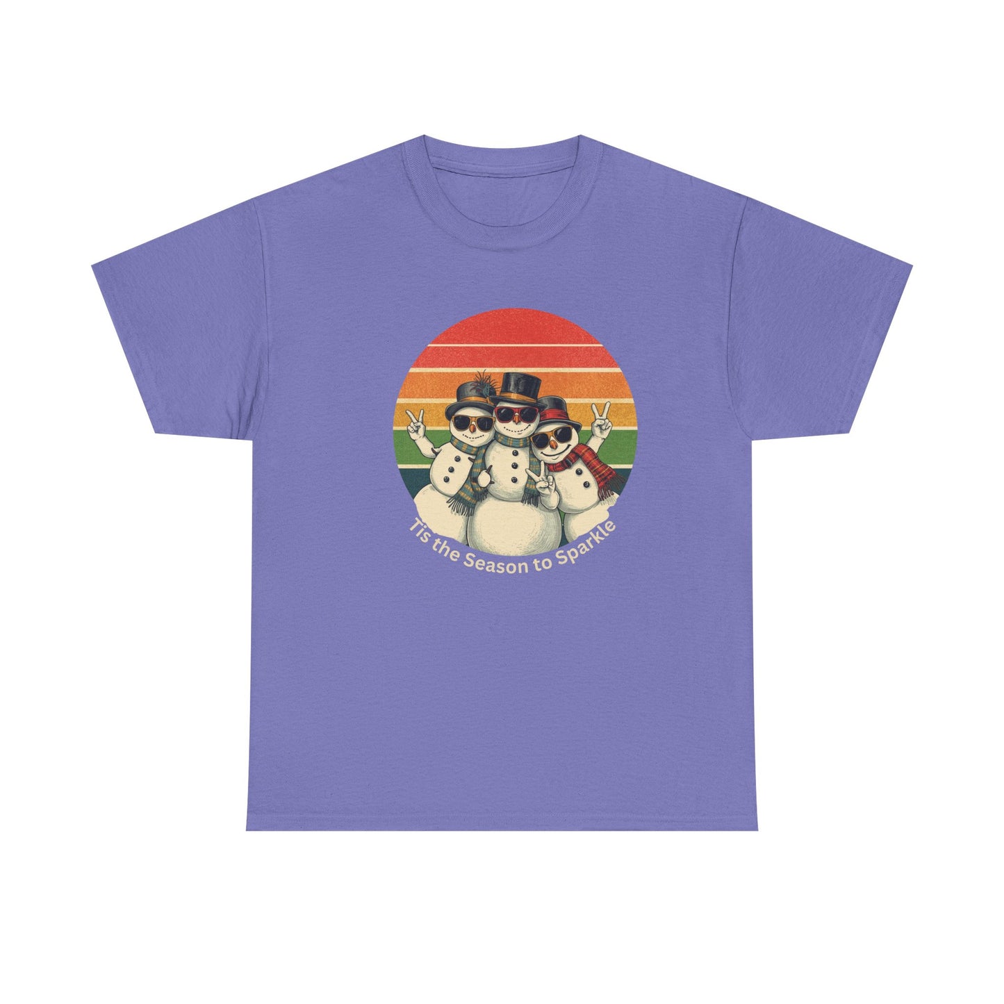 Vintage Snowman T-shirt, 'Tis the Season to Sparkle Shirt, Snowman Apparel, Funny Snowman, Cute Snowman Gift, Snowman Lover Gift, Snowman Gift for Her