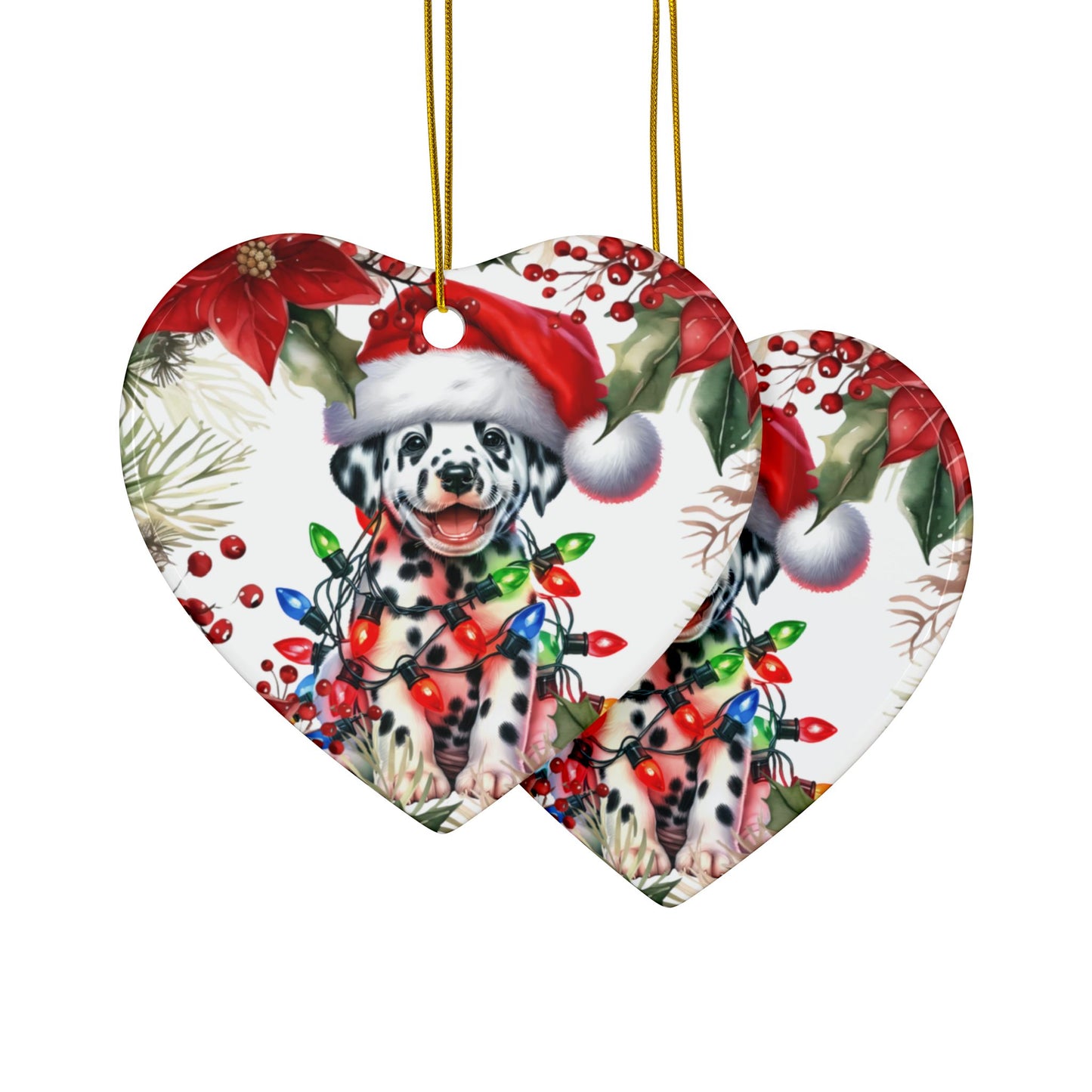 Dalmation Holiday Ornaments, Dalmatian Gift, Pet Owner Gift, Dog Lover Gifts, Dog Art, Dalmatian Dog Gift, Gift For Her