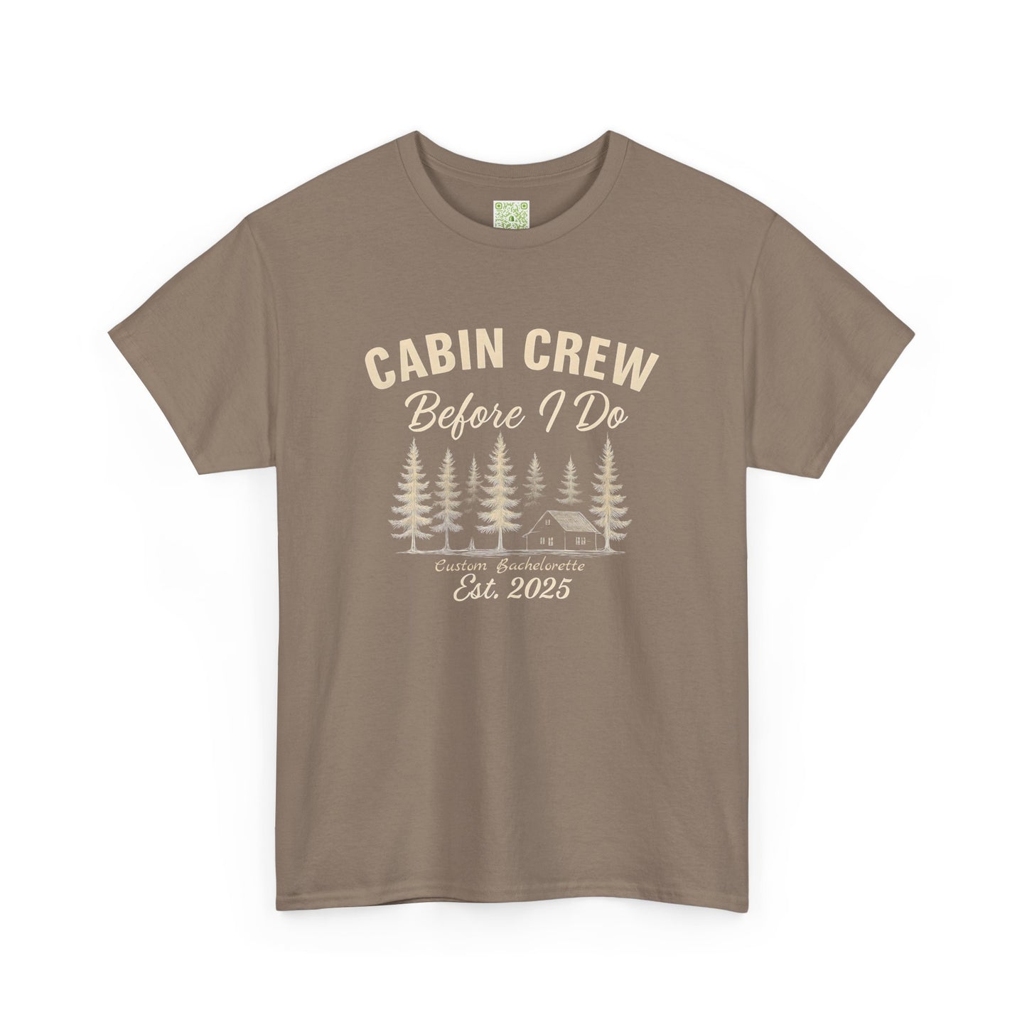 Bachelorette Cabin Crew Cotton Tee, Bachelorette Shirt, Camp Bachelorette, Bridesmaids Shirt, Mountain Bride Shirt