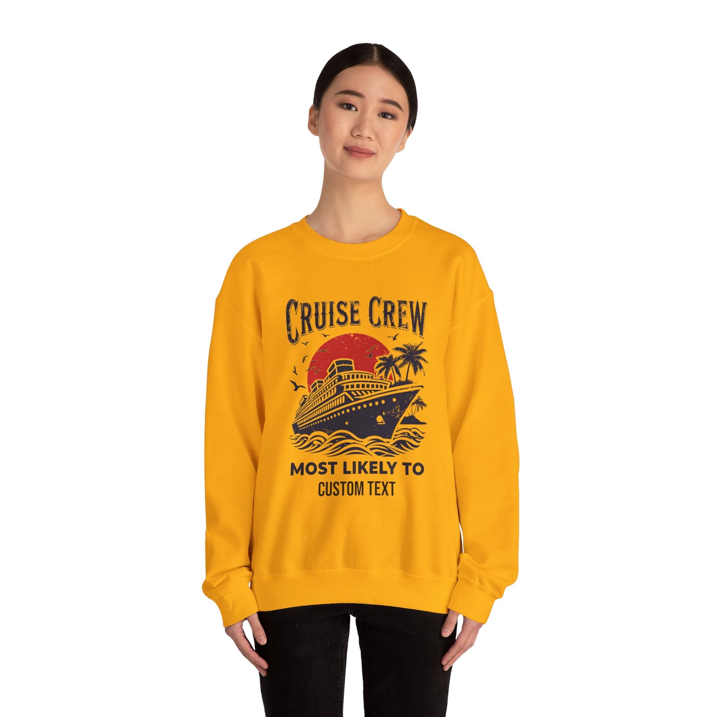 Custom Cruise Crew Unisex Sweatshirt, Cruise Shirts, Group Cruise Shirt, Birthday Cruise Sweatshirt, Family Cruise Sweatshirt
