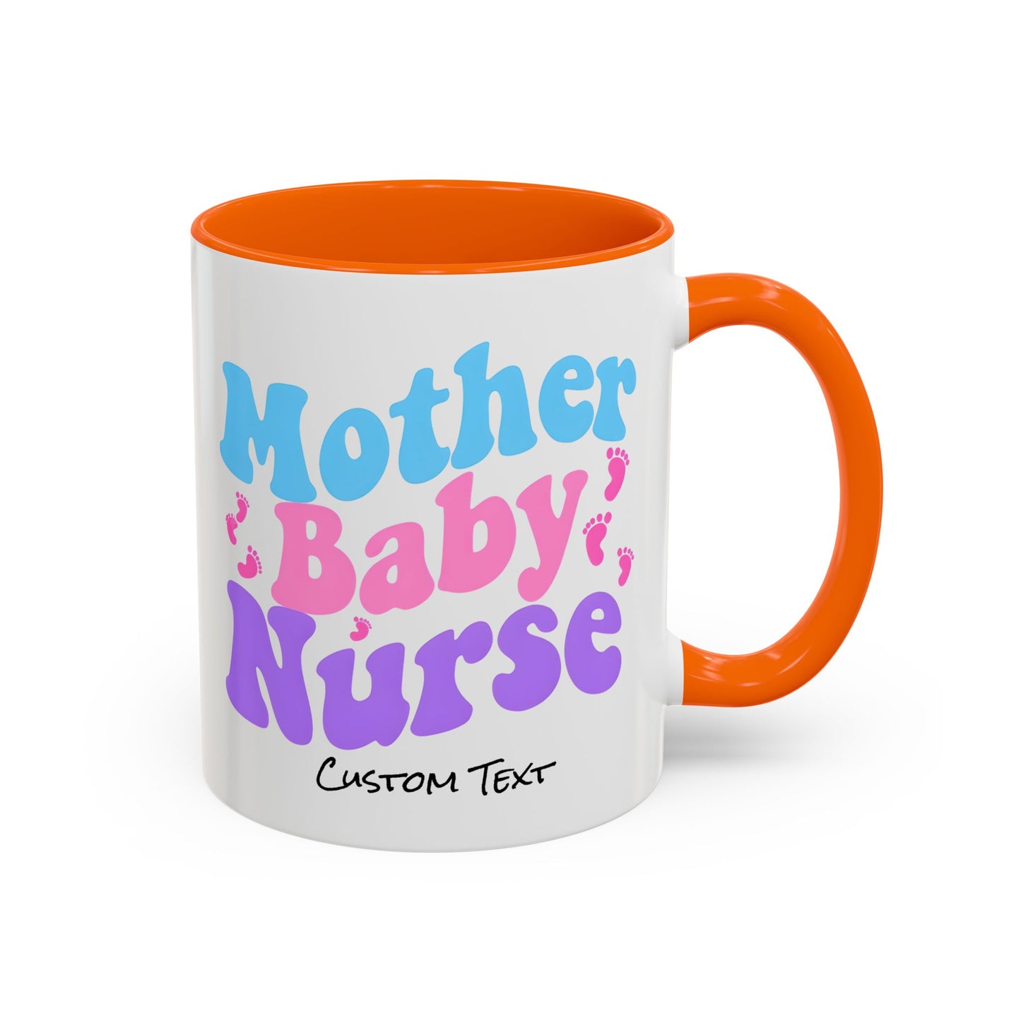 Retro Mother Baby Nurse Coffee Mug, Nurse Practitioner Gift, Labor and Delivery Nurse, Postpartum Gift, Nursery Nurse Cup