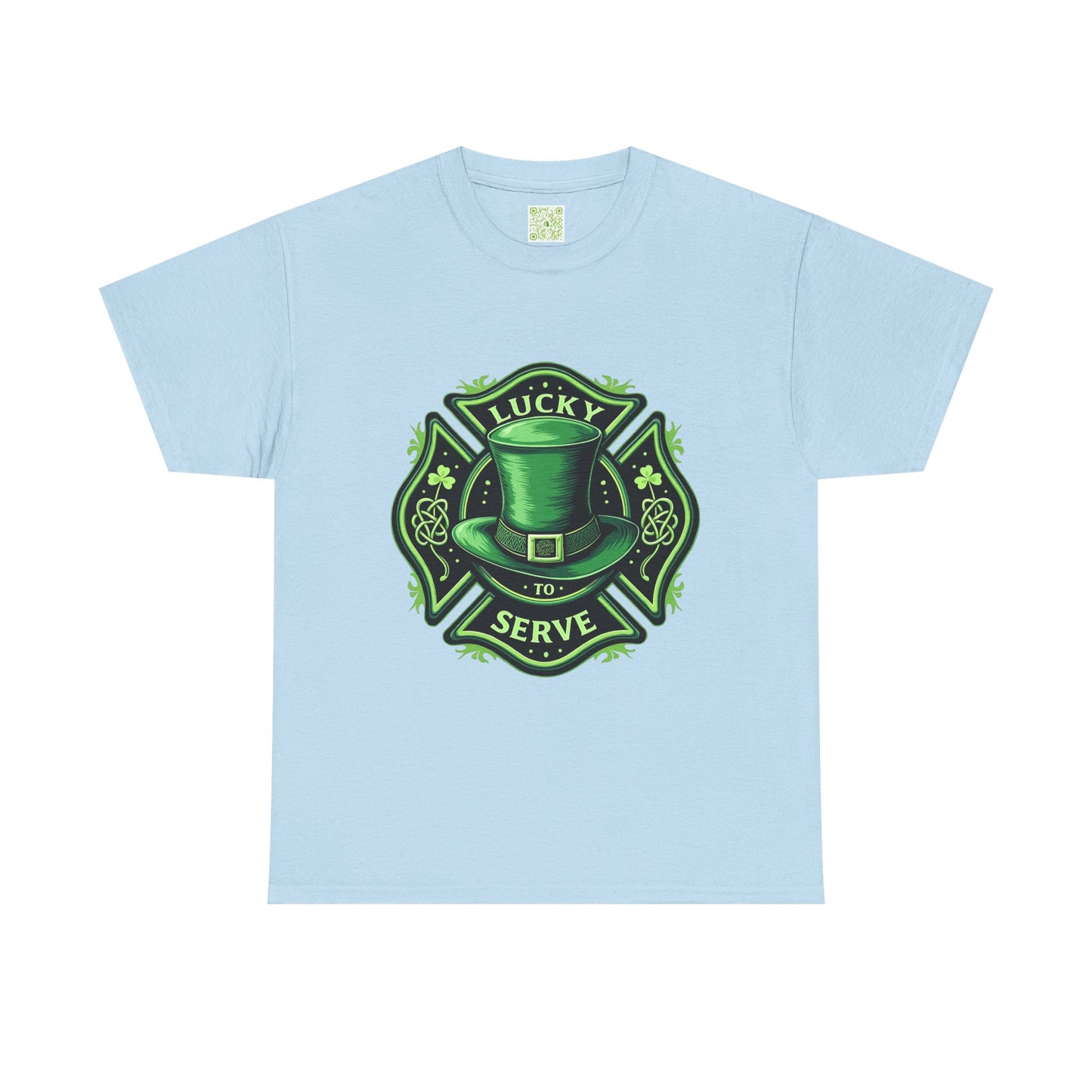 Firefighting Lucky to Serve Tee, Firefighter Gift, Shamrock Tee, St Patrick's Firefighter Day Tee, Fireman Shirt, Firemen Gift