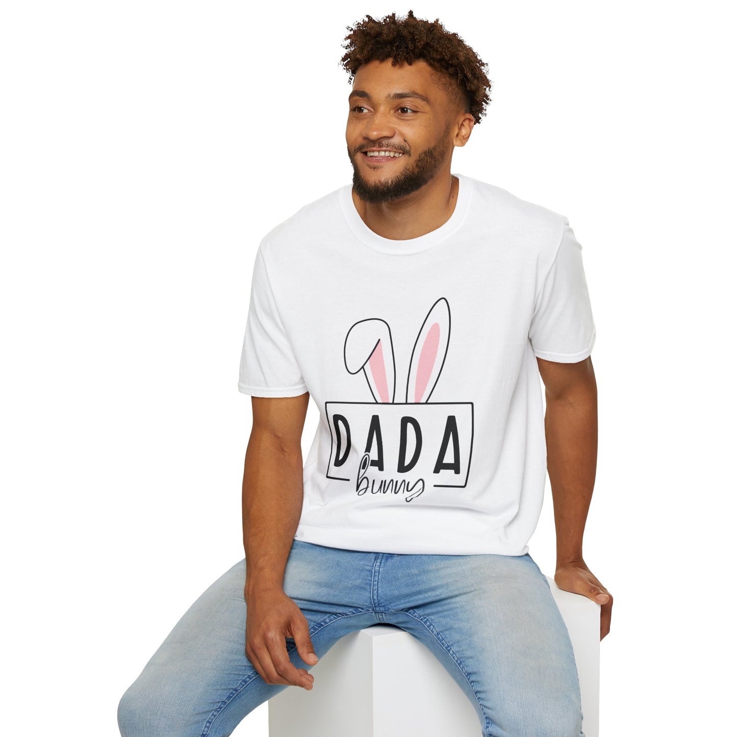 Dada Bunny Ears Unisex Softstyle T-Shirt - Cute Easter Apparel for Aunts